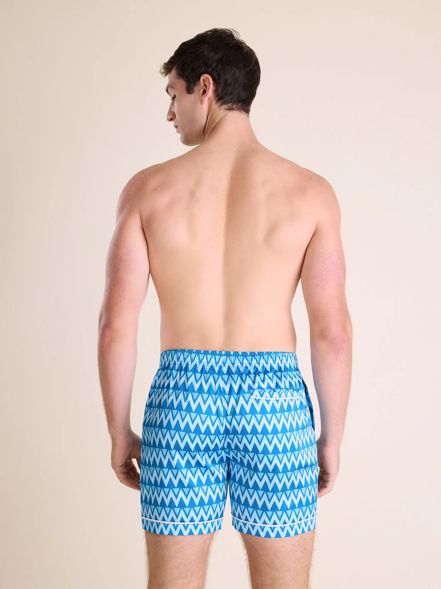 The Fly-Mingos- Blue (Satin Sleep Short) - Image 2