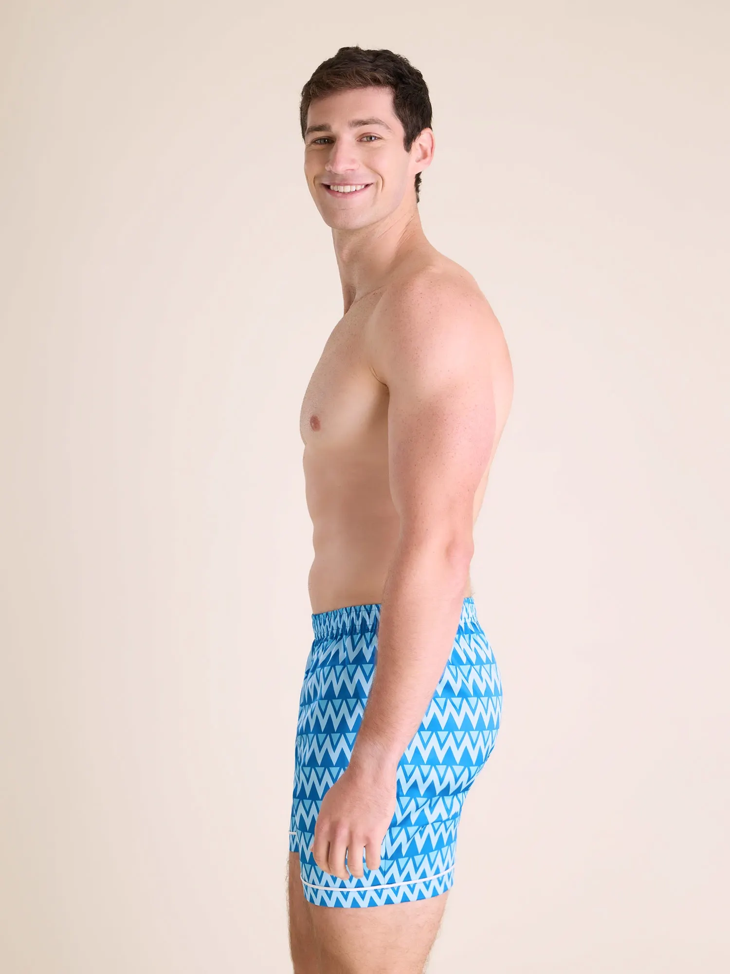 The Fly-Mingos- Blue (Satin Sleep Short) - Image 4