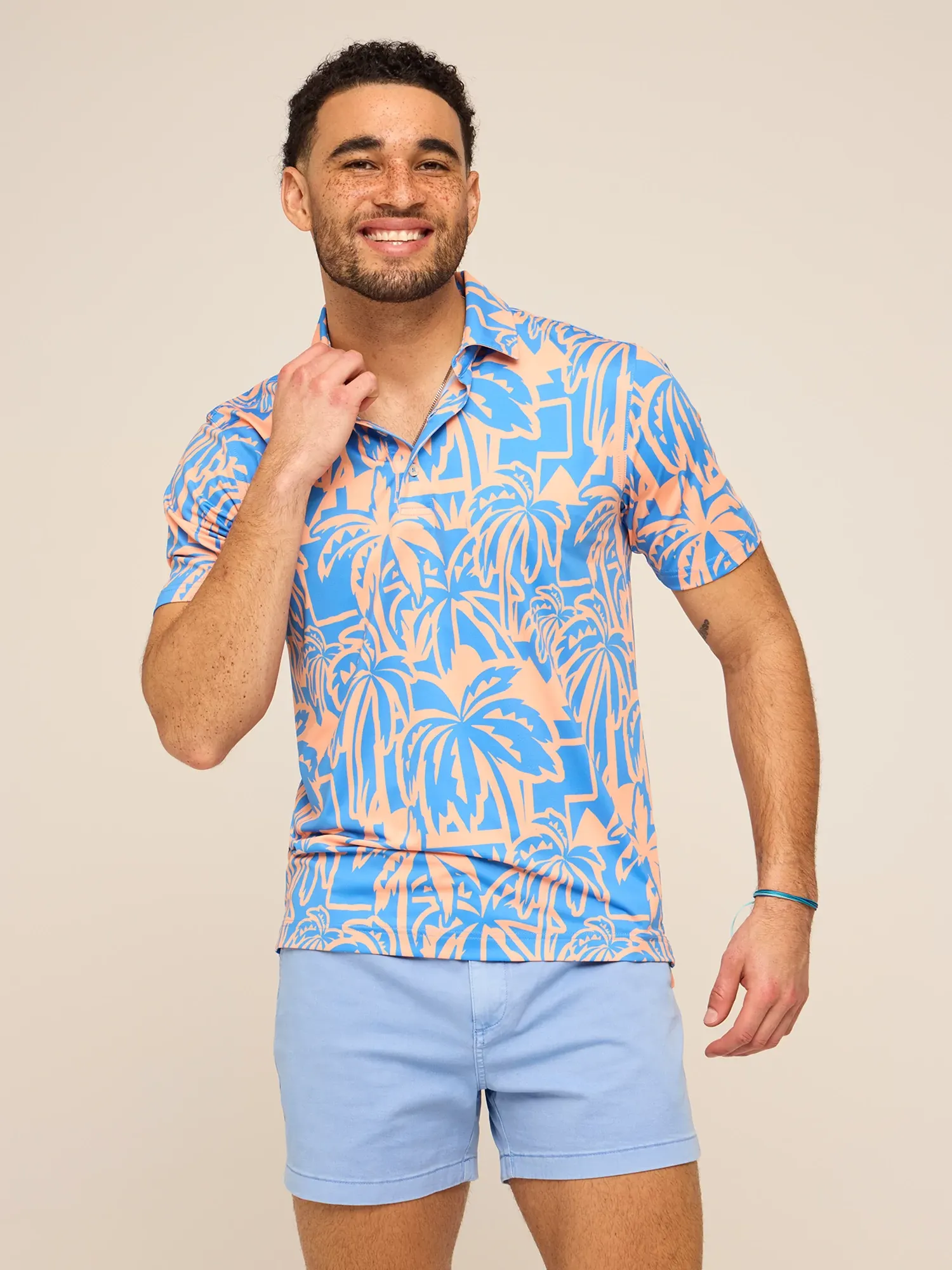 The Frond Farewell (Performance Polo)- Orange - Image 4