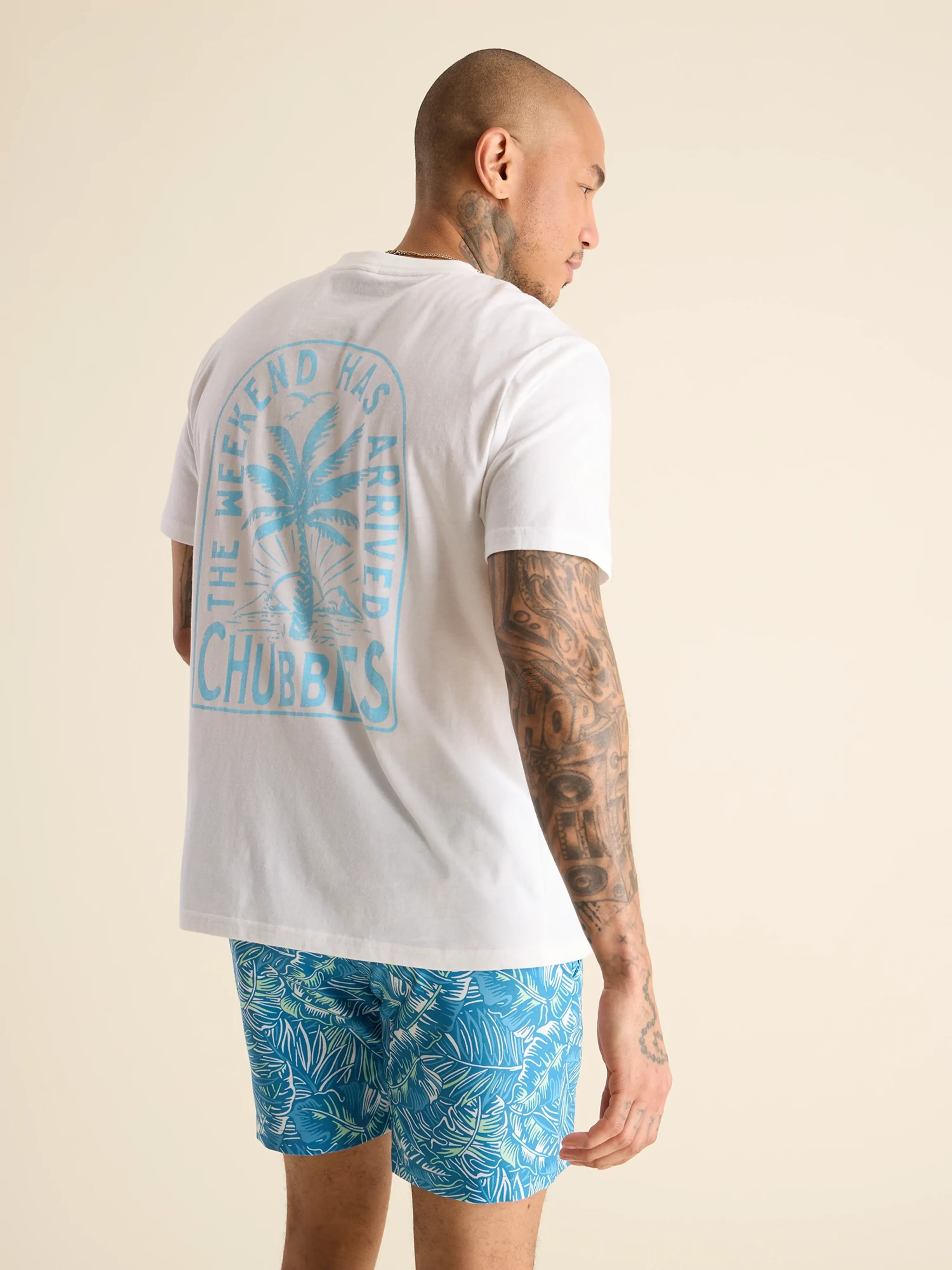 The Going in the Duffle (Non Pocket Graphic T-Shirt) - Pure White - Image 3