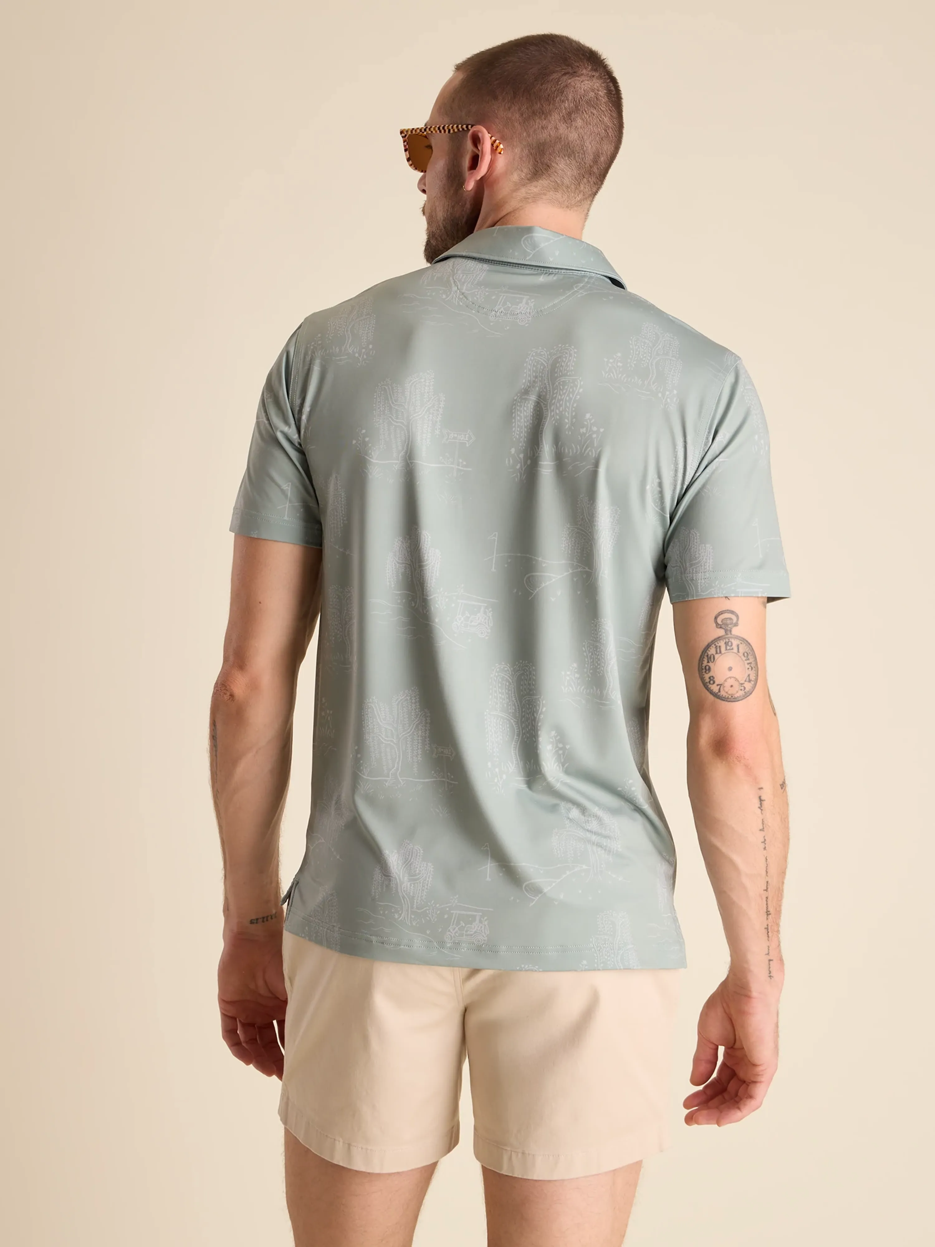 The Golf Course Willow (Performance Polo) - Green - Image 2