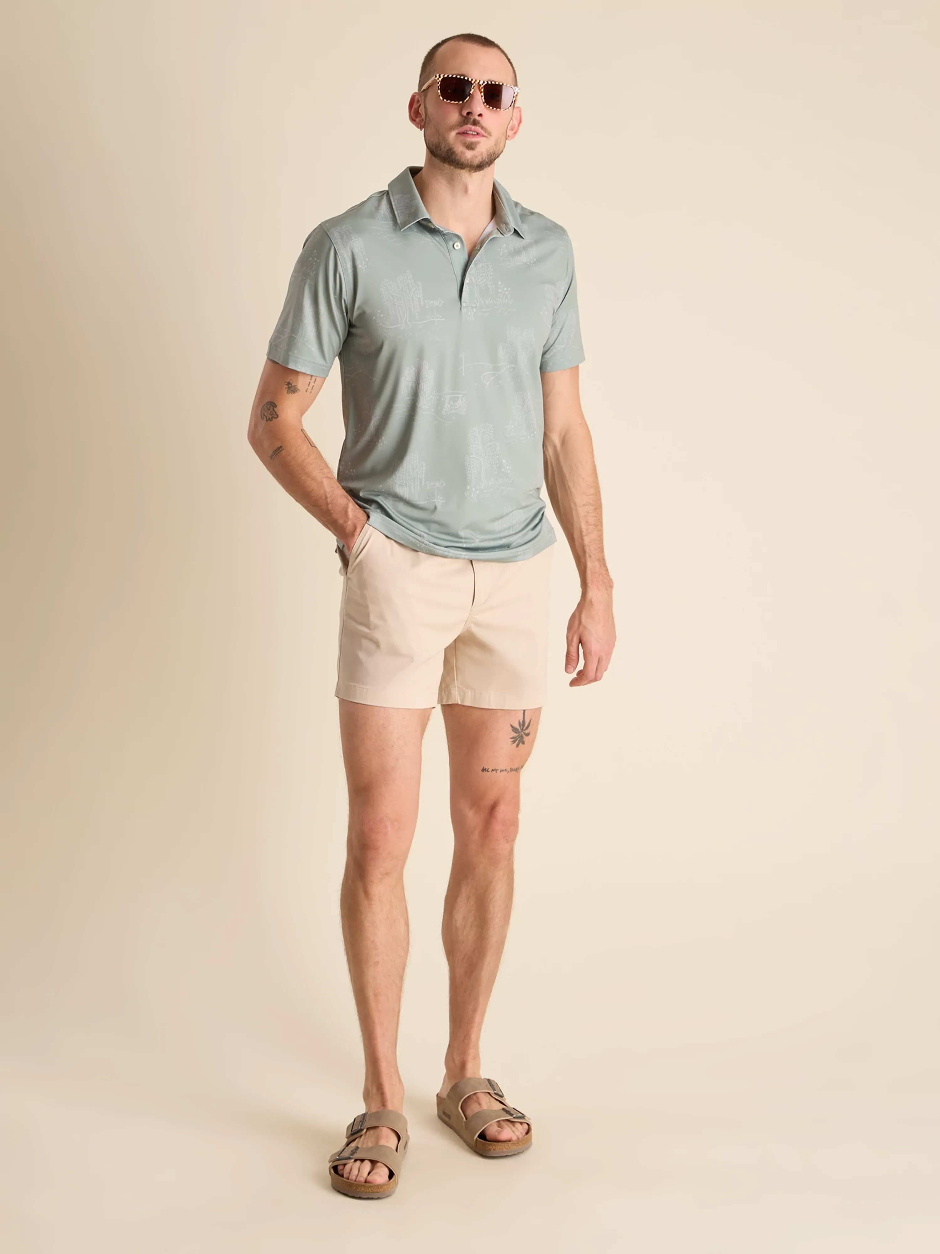 The Golf Course Willow (Performance Polo) - Green - Image 4