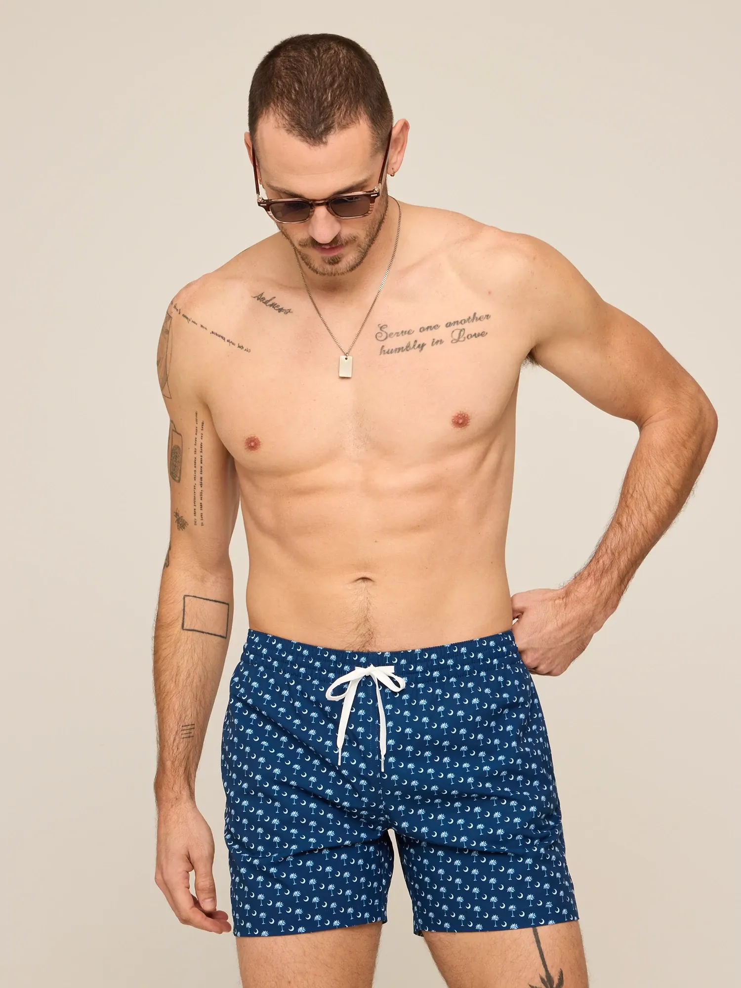 The Goodnight Palmetto Moons 5.5" (Classic Lined Swim Trunk) - Image 4