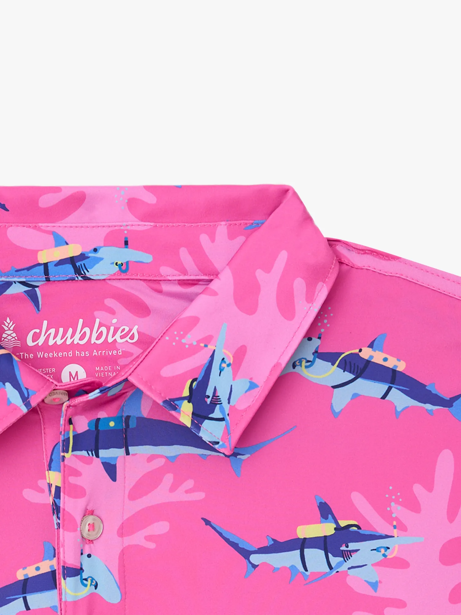 The Great Pink Shark (Performance Polo) - Image 6