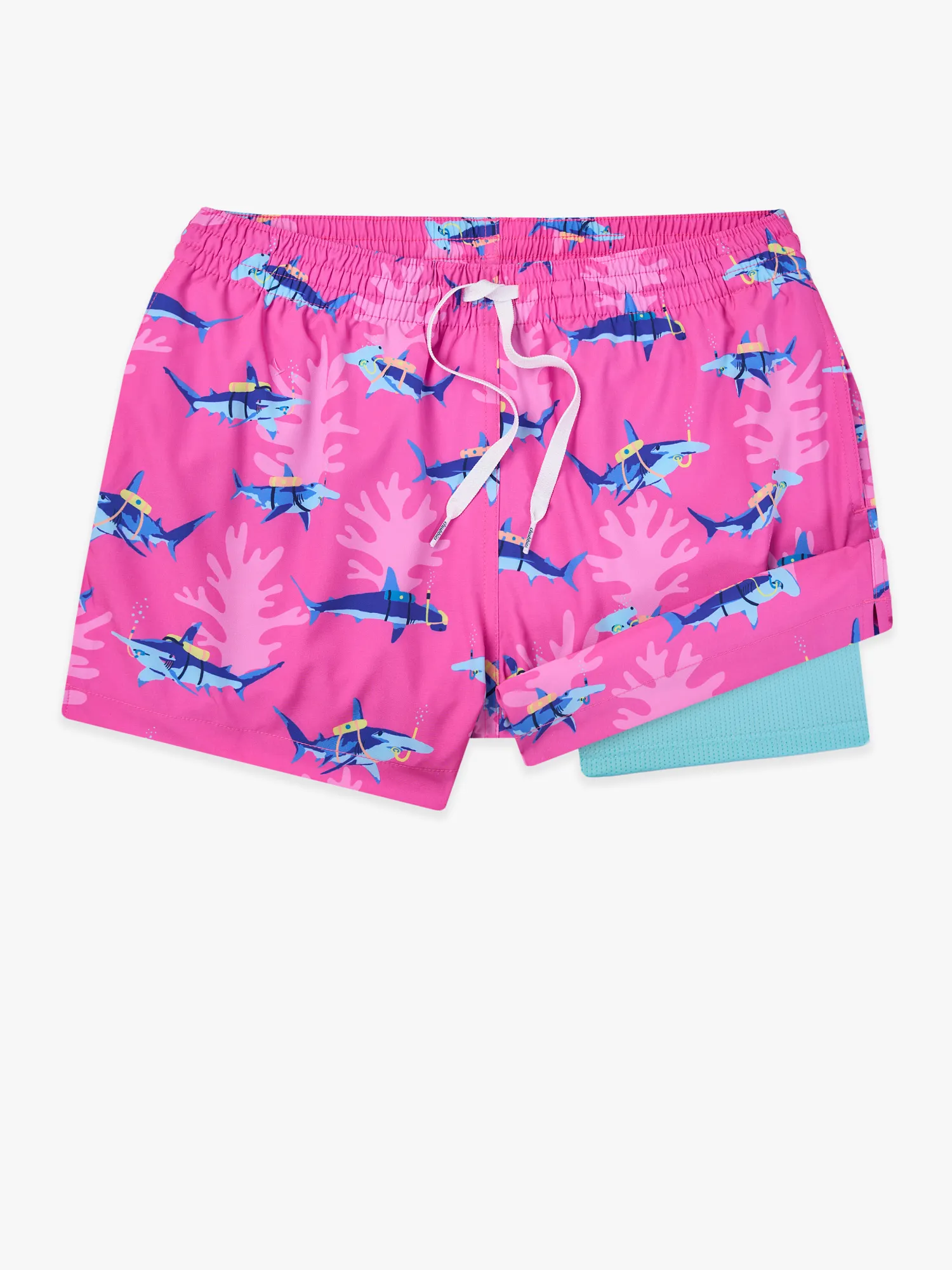 The Great Pink Sharks 4" (Classic Lined Swim Trunk) - Image 6