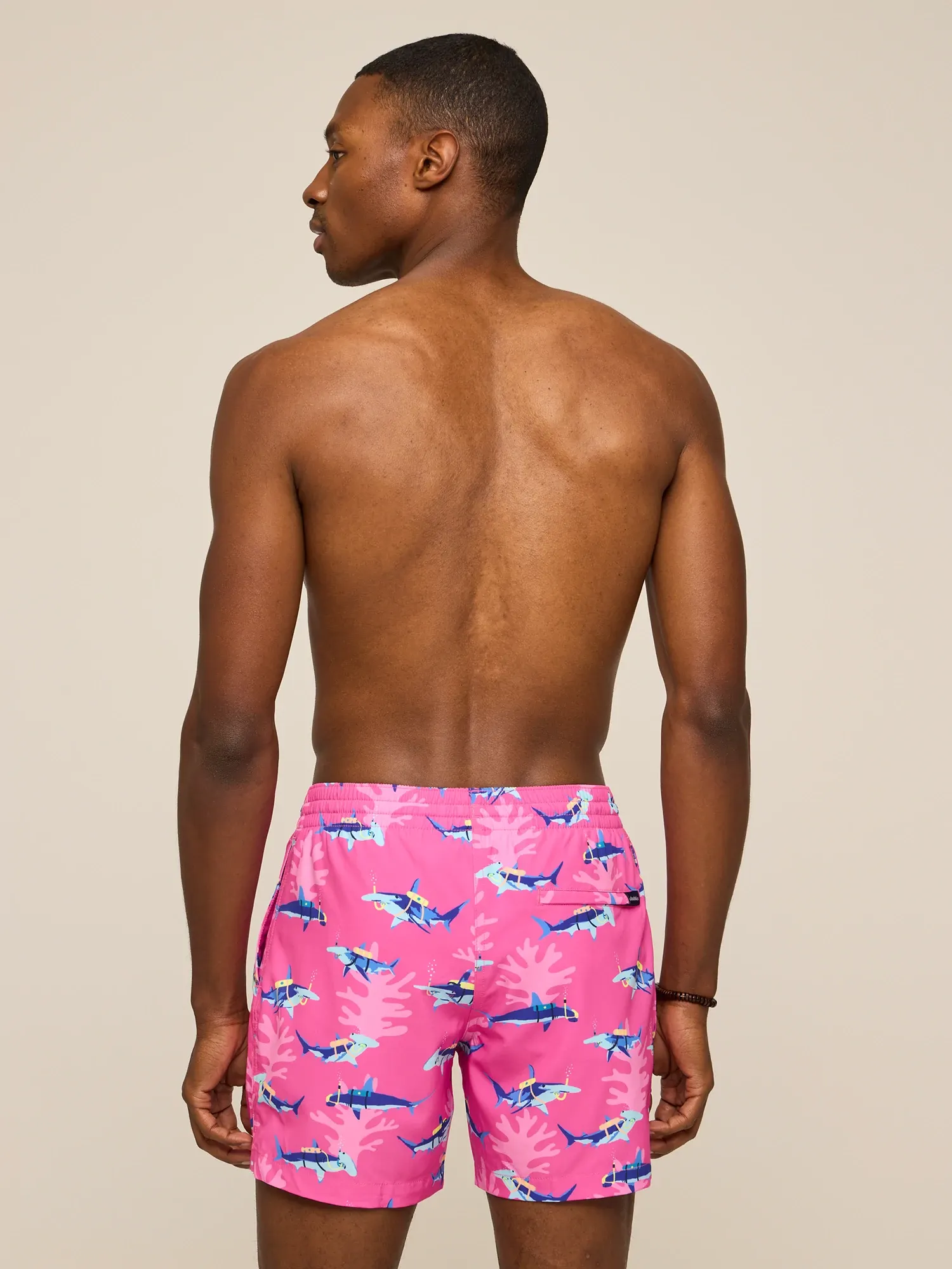 The Great Pink Sharks 5.5"  (Classic Lined Swim Trunk) - Image 4