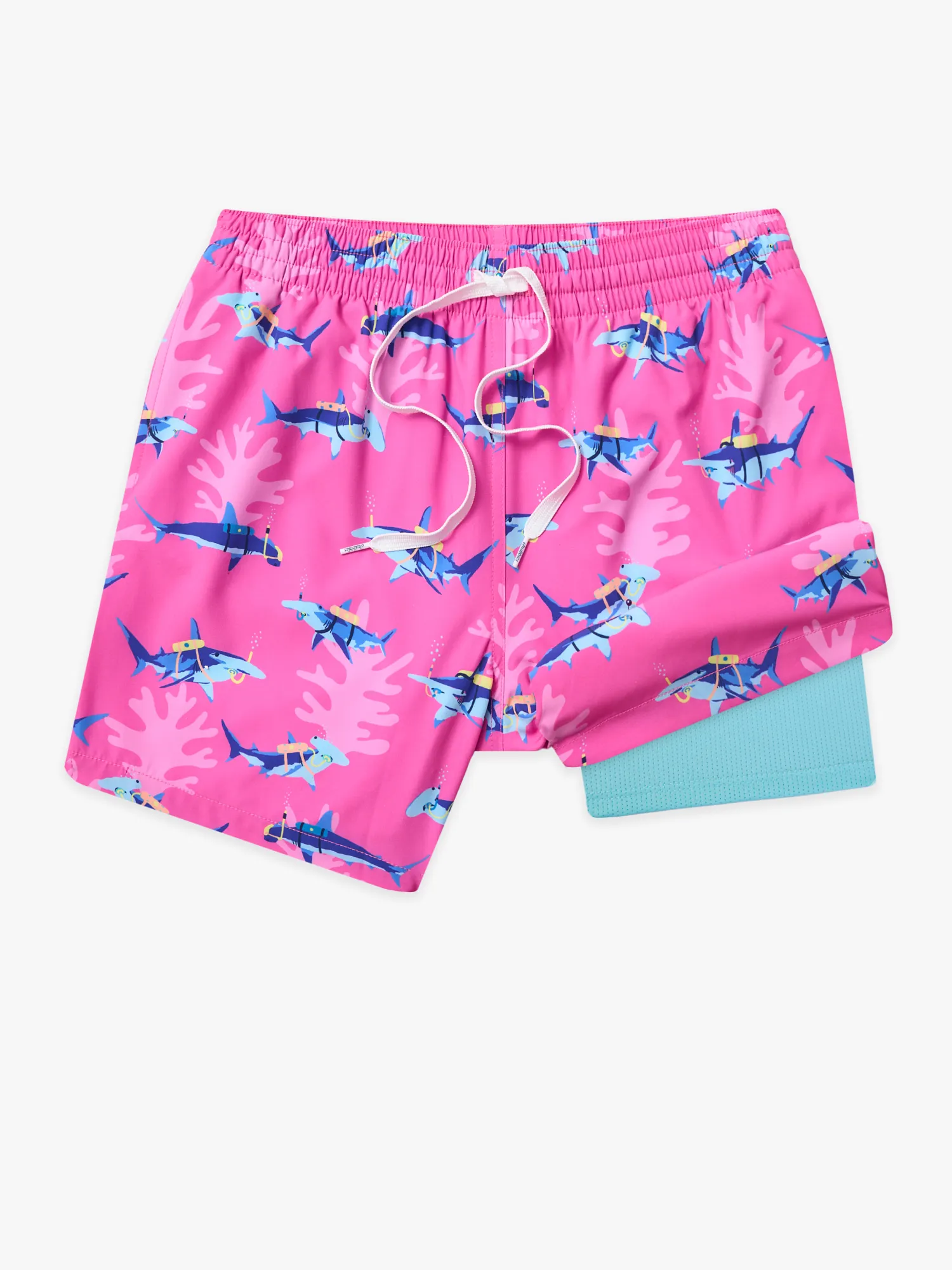 The Great Pink Sharks 5.5"  (Classic Lined Swim Trunk) - Image 8