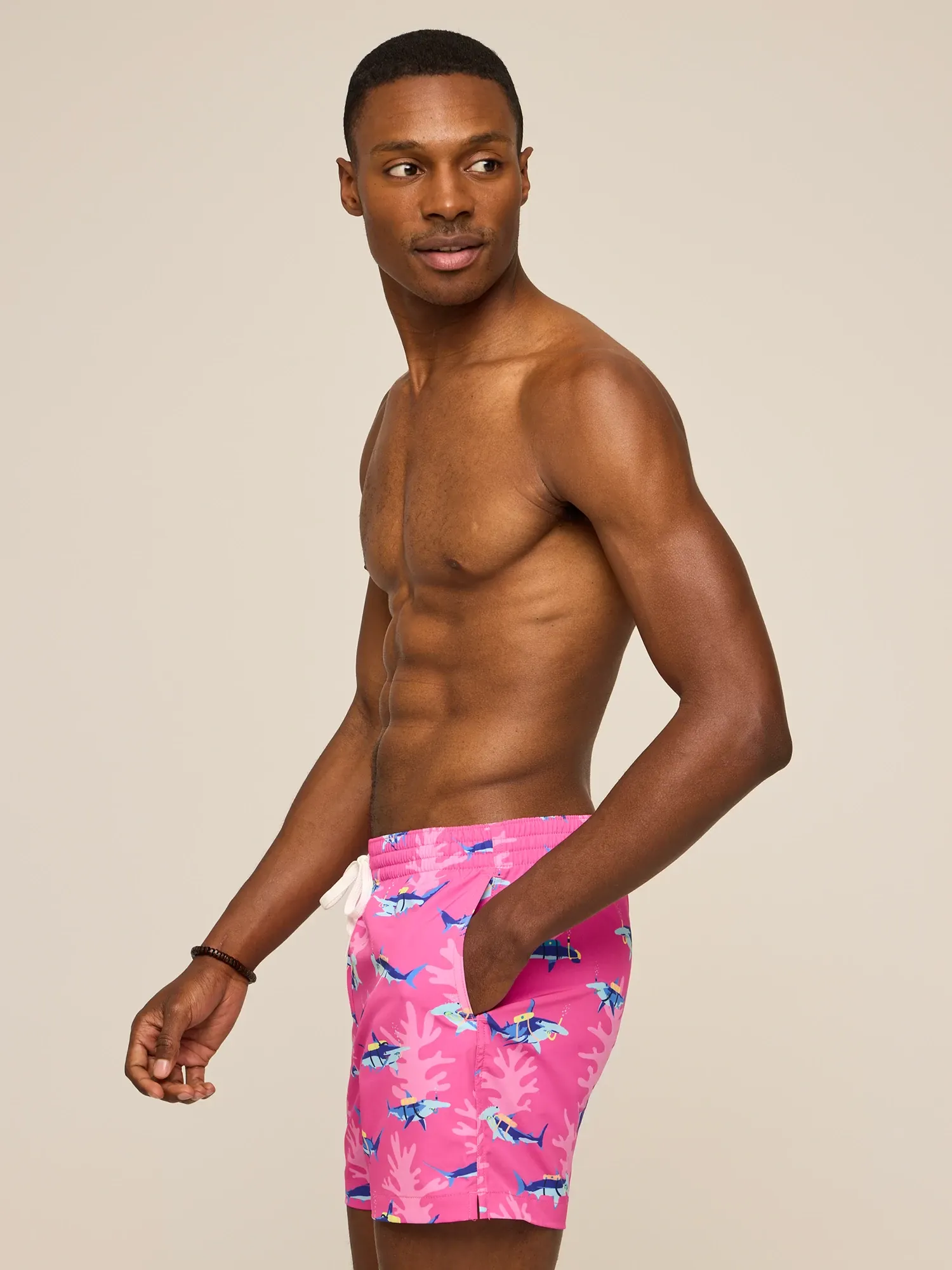 The Great Pink Sharks 5.5" (Classic Swim Trunk) - Image 3