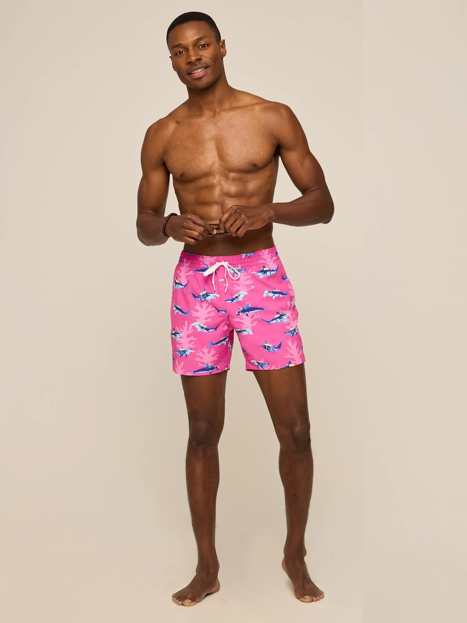The Great Pink Sharks 5.5" (Classic Swim Trunk) - Image 4
