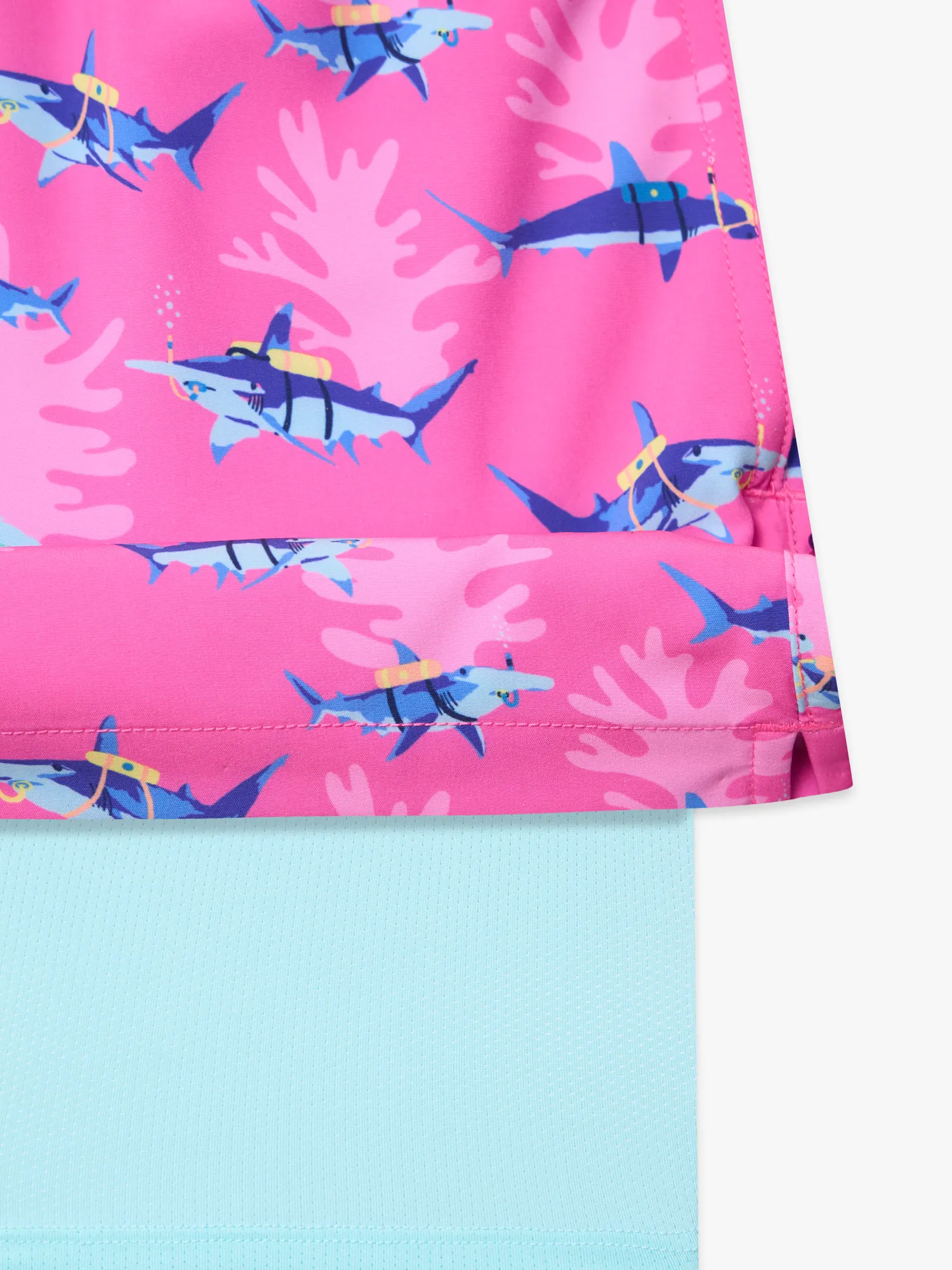 The Great Pink Sharks (Boys Lined Swim Trunk) - Image 3