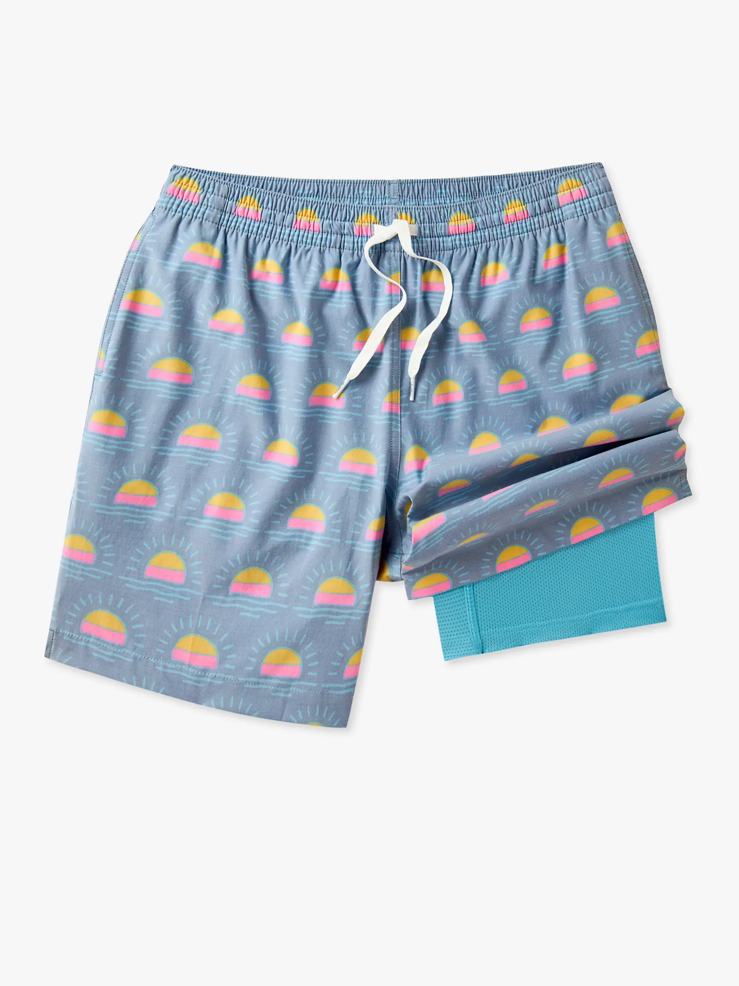 The Heat Waves- Gray 7" (Classic Lined Swim Trunk) - Image 6