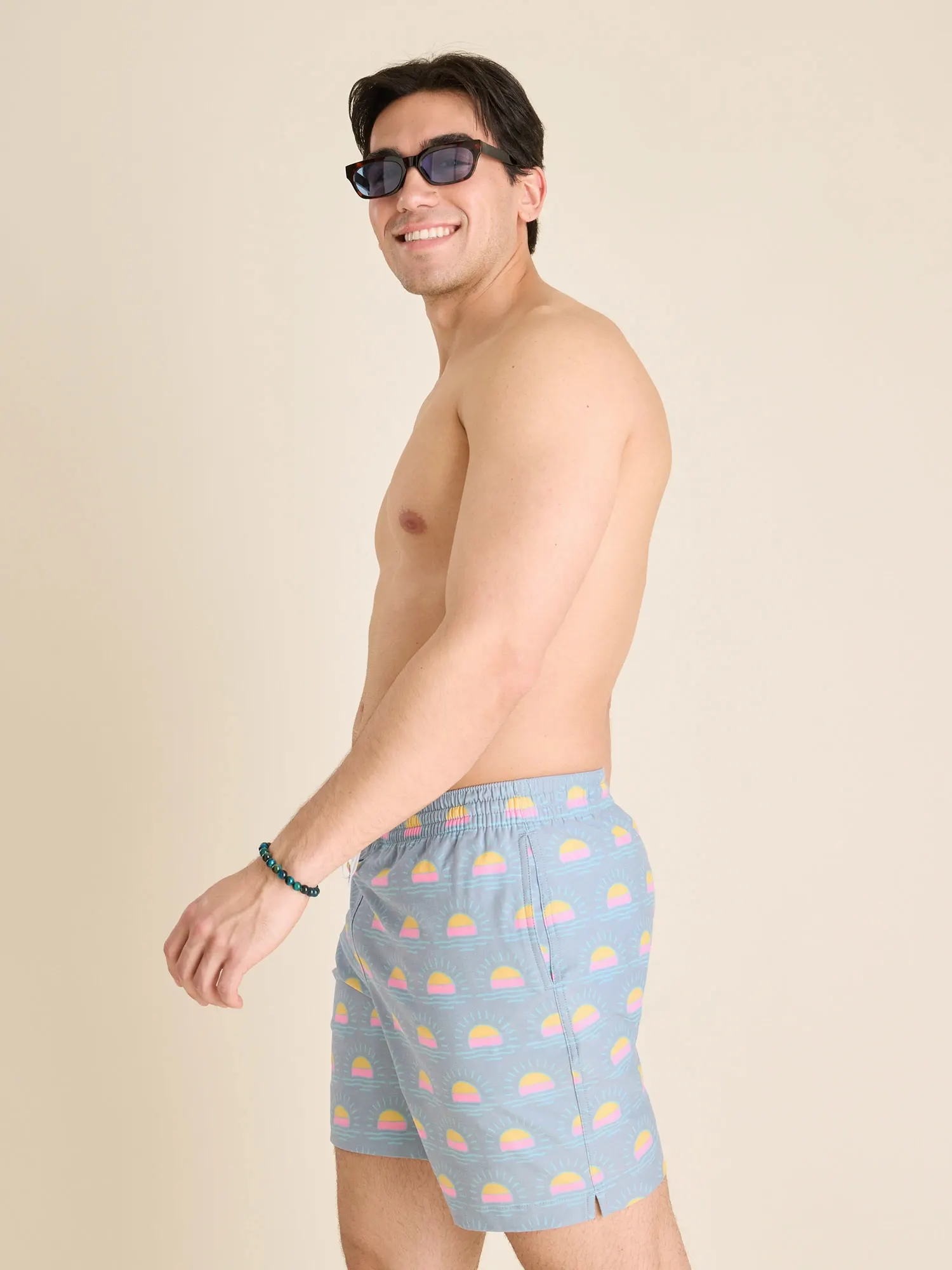 The Heat Waves- Gray 7" (Classic Swim Trunk) - Image 3