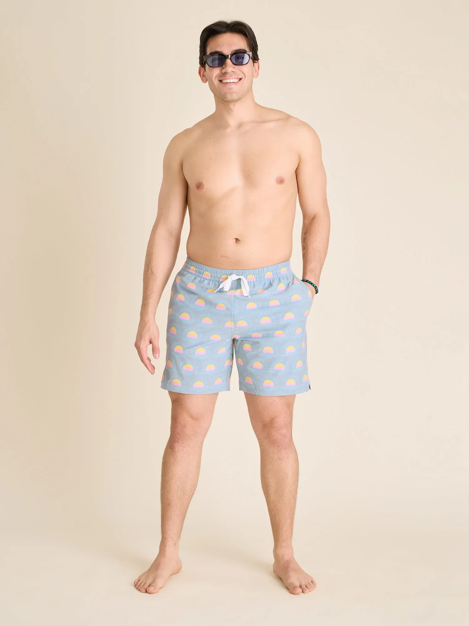 The Heat Waves- Gray 7" (Classic Swim Trunk) - Image 4