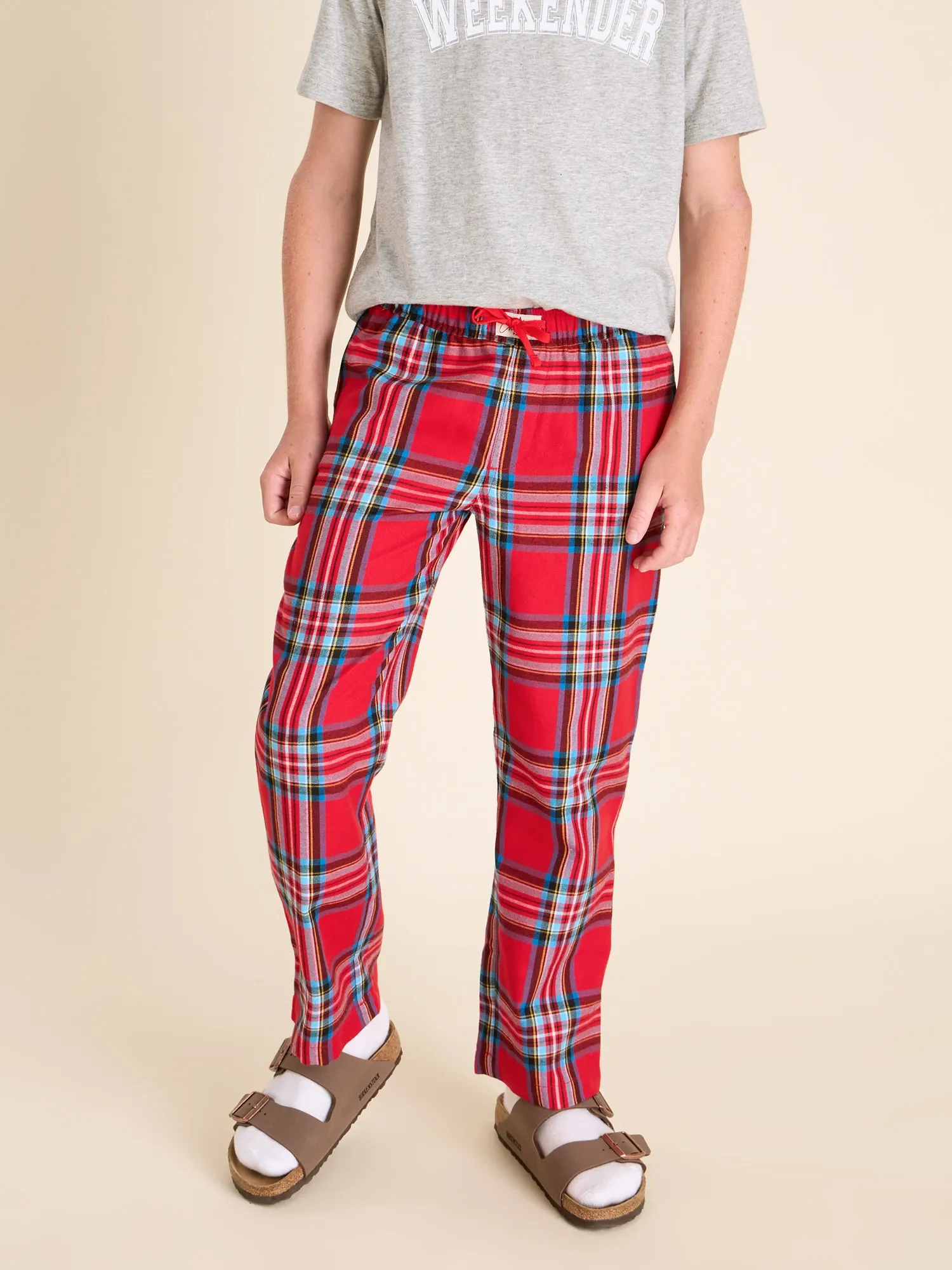 The Holly Jolly Stitchs (Boys Flannel PJ Pants)