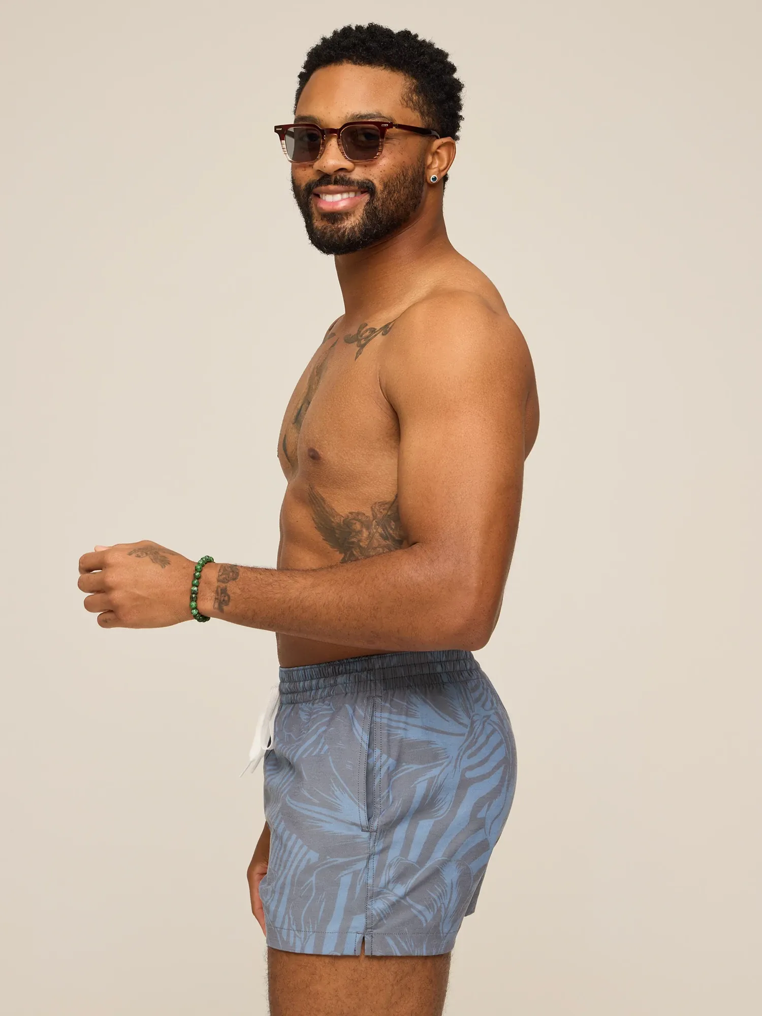 The Indigo Crazies 4" (Classic Lined Swim Trunk) - Image 3
