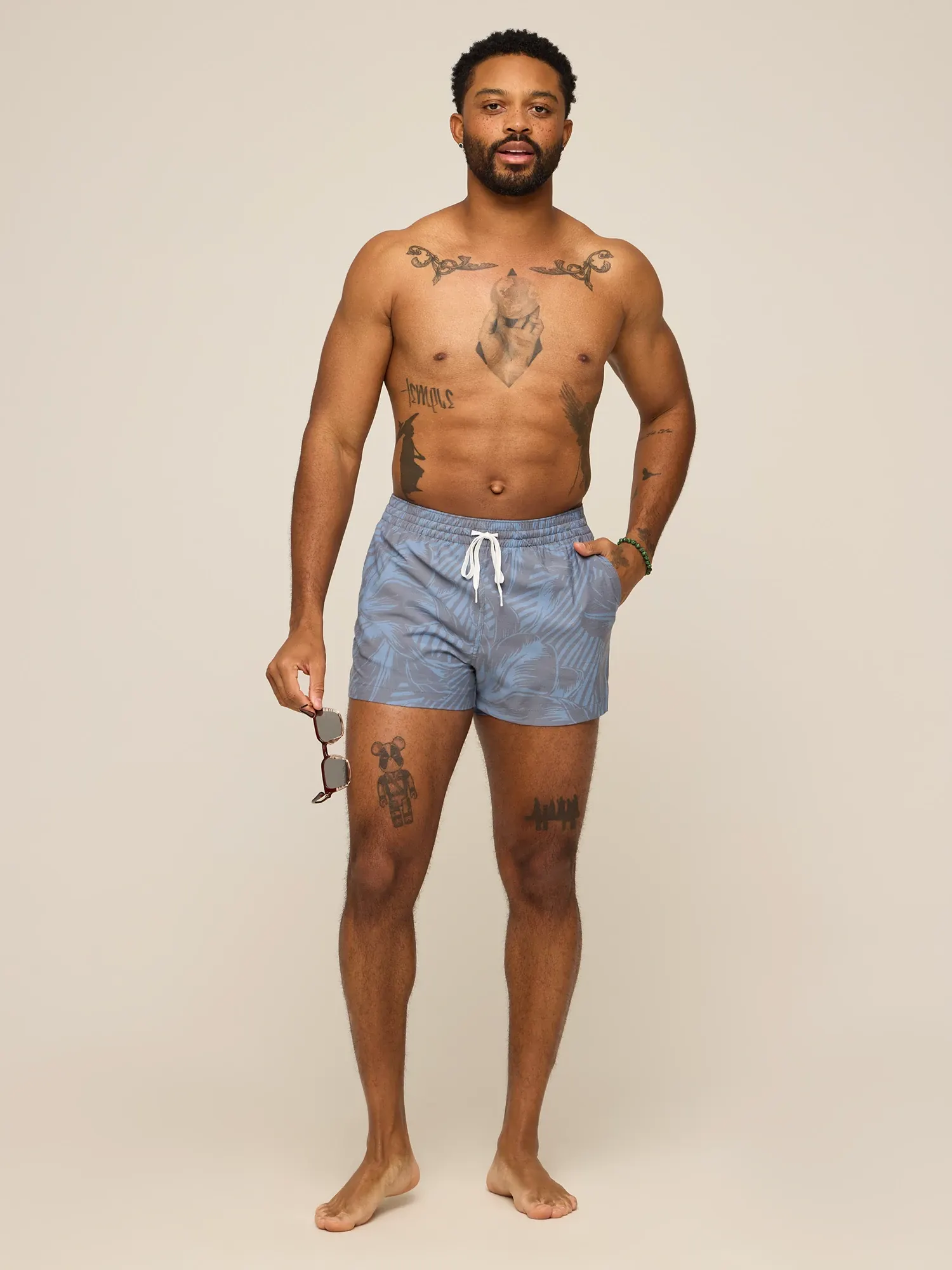 The Indigo Crazies 4" (Classic Lined Swim Trunk) - Image 5