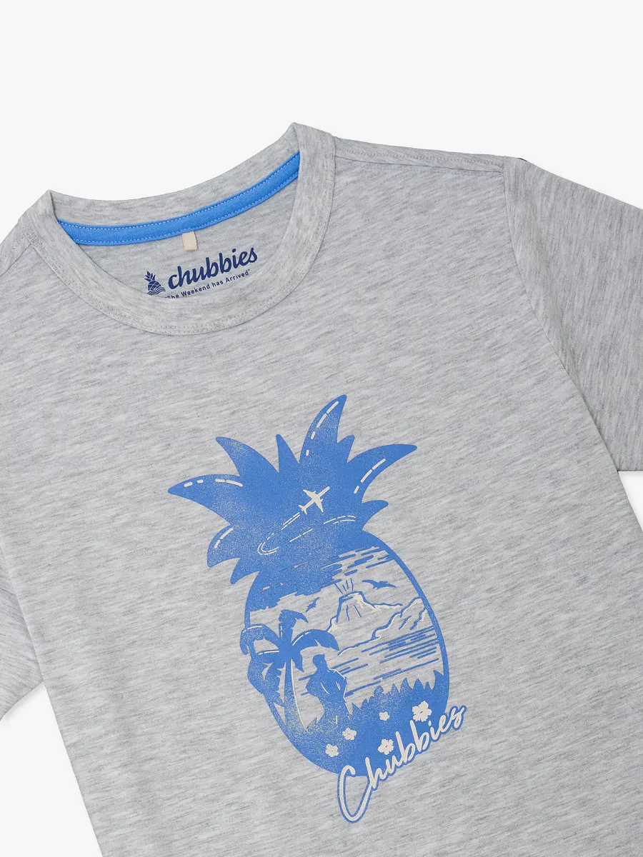 The Island Getaway (Boys Non Pocket T-Shirt)- Gray - Image 2