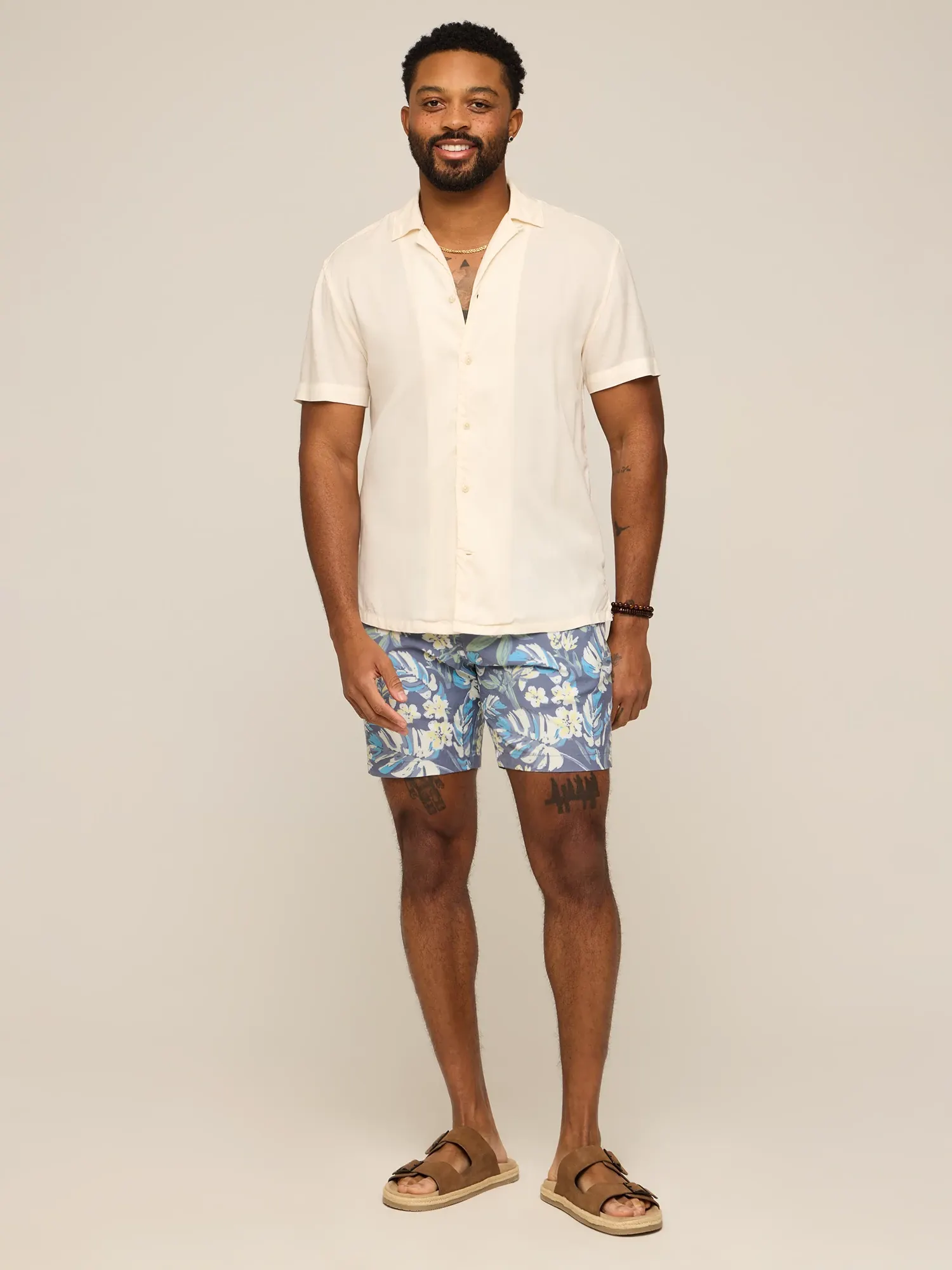 The Ivory Lotus (Rayon Sunday Shirt) - Image 4