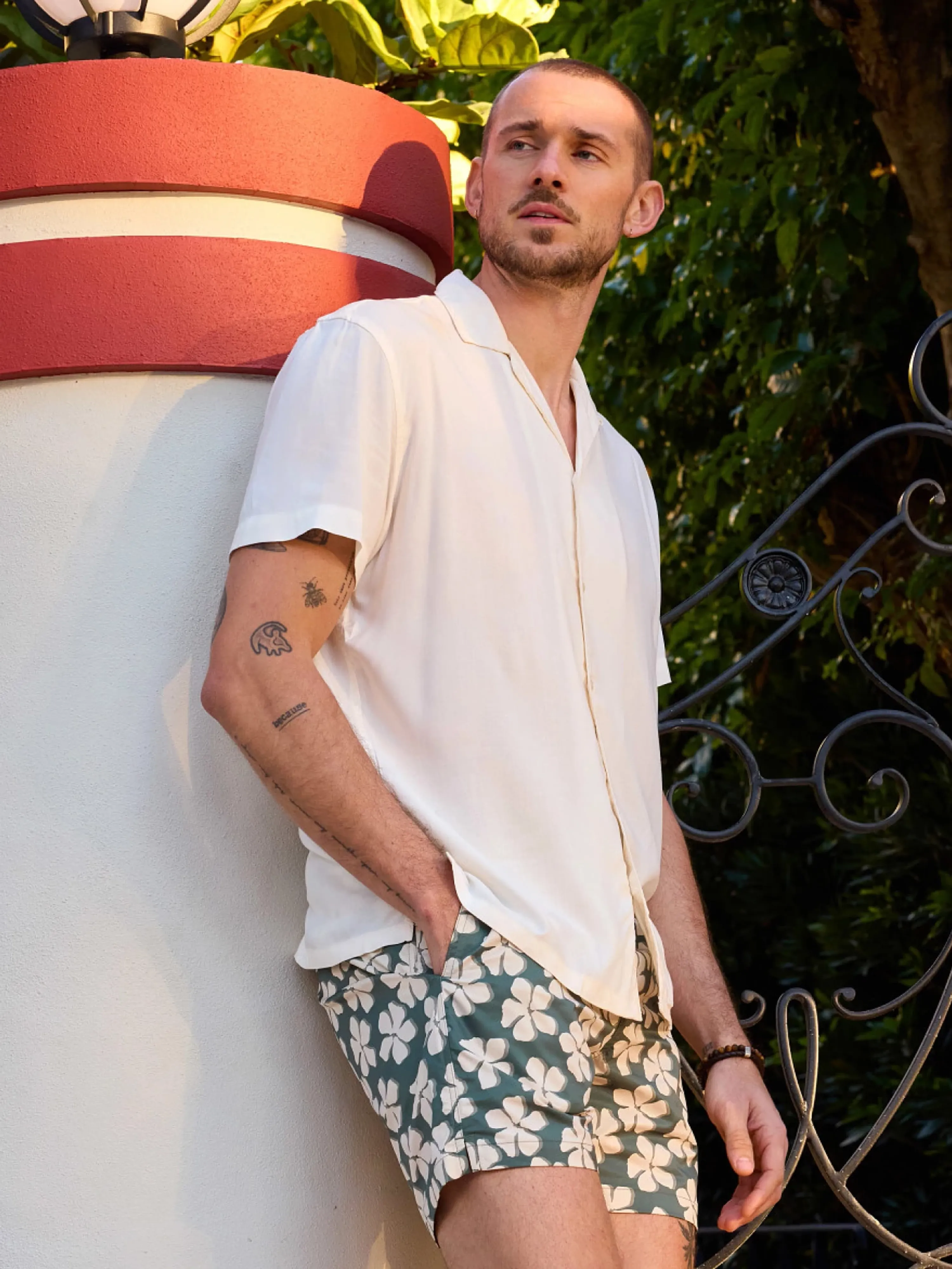 The Ivory Lotus (Rayon Sunday Shirt) - Image 6