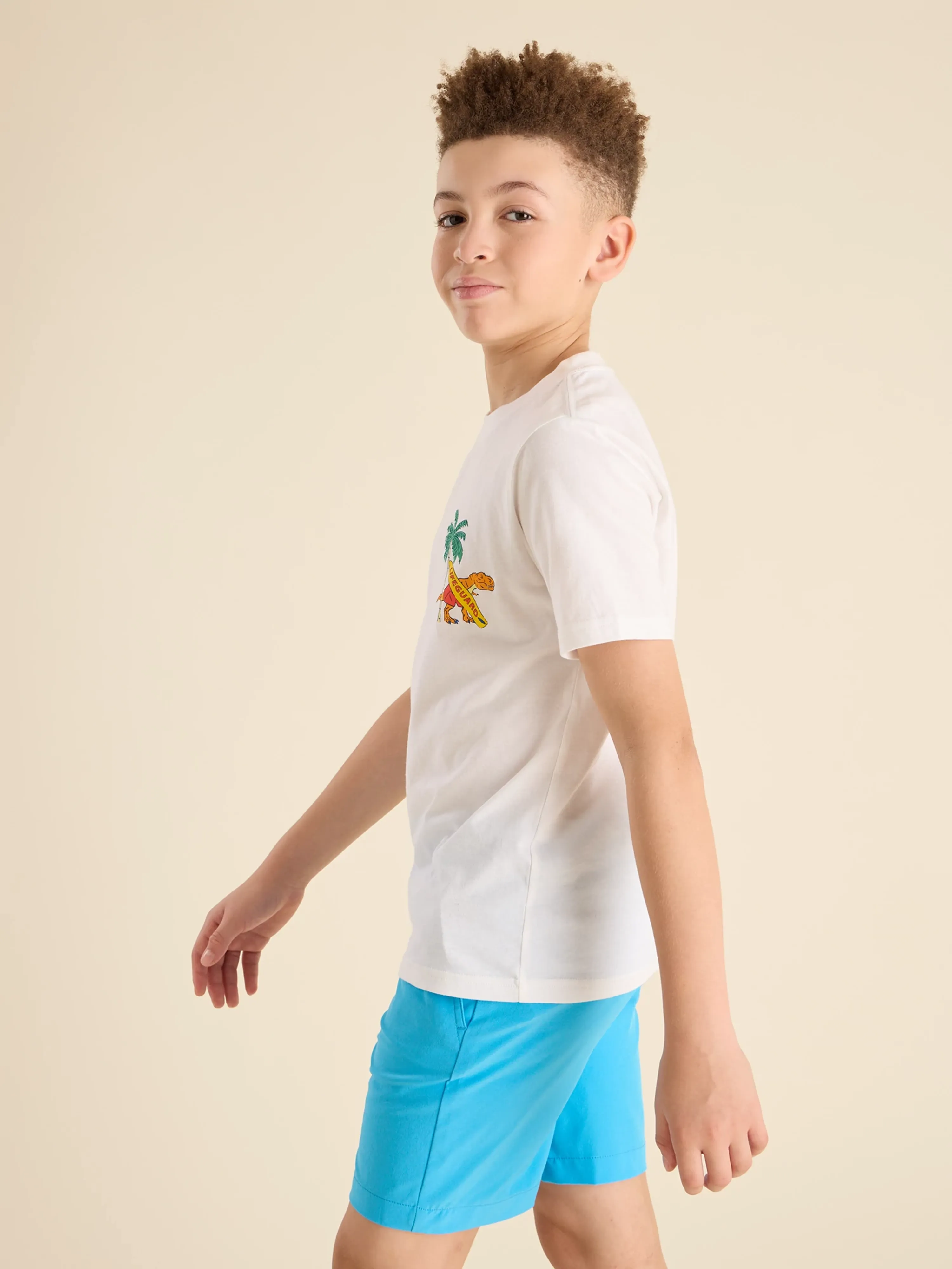 The Lifeguard Dino (Boys Non Pocket T-Shirt) - Image 3