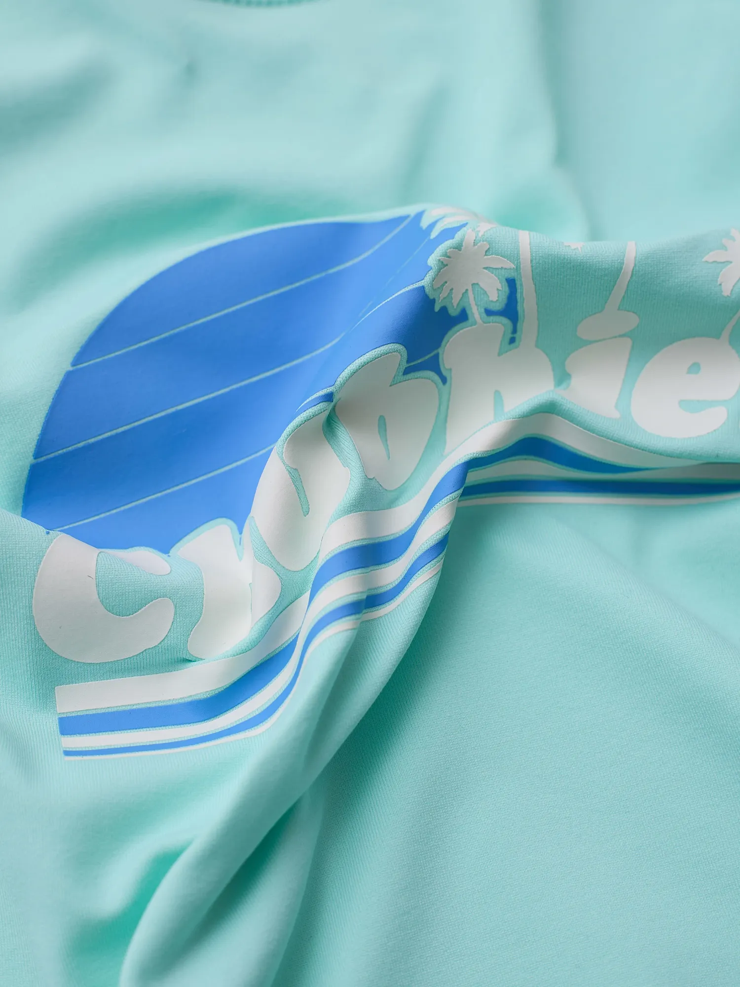 The Lil Ol' College Try (Toddler Rashguard)- Teal - Image 3