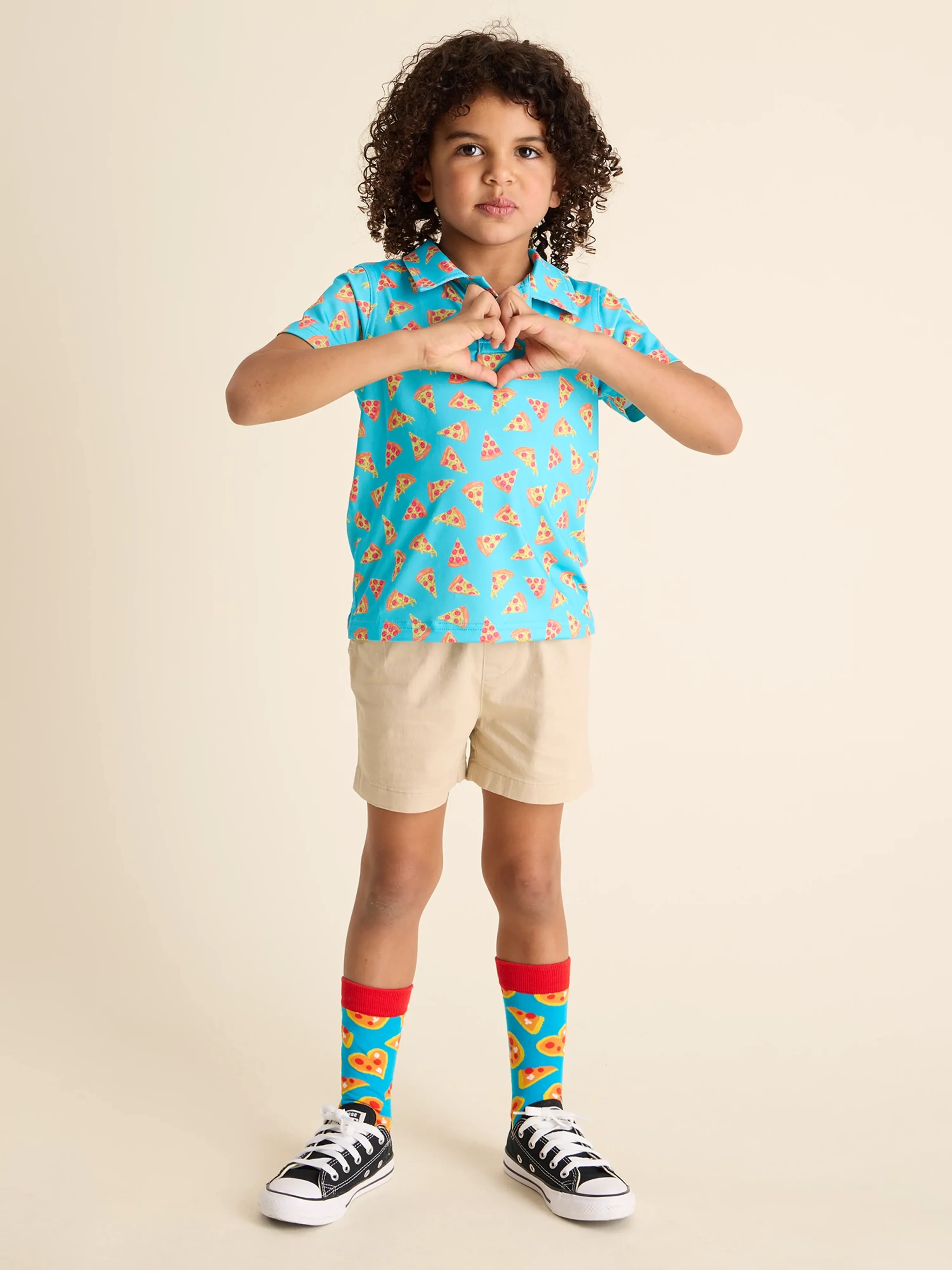 The Lil Packed Pizza For Lunch (Toddler Performance Polo) - Image 4