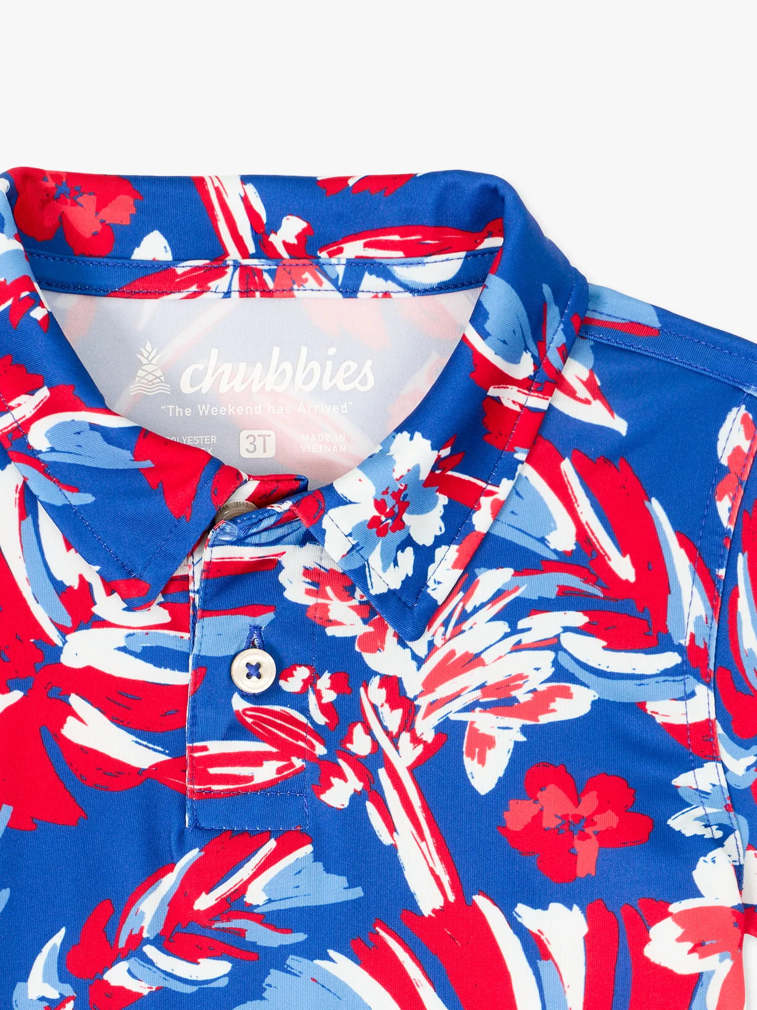 The Lil Star Spangled Blooms(Toddler Performance Polo) - Image 2