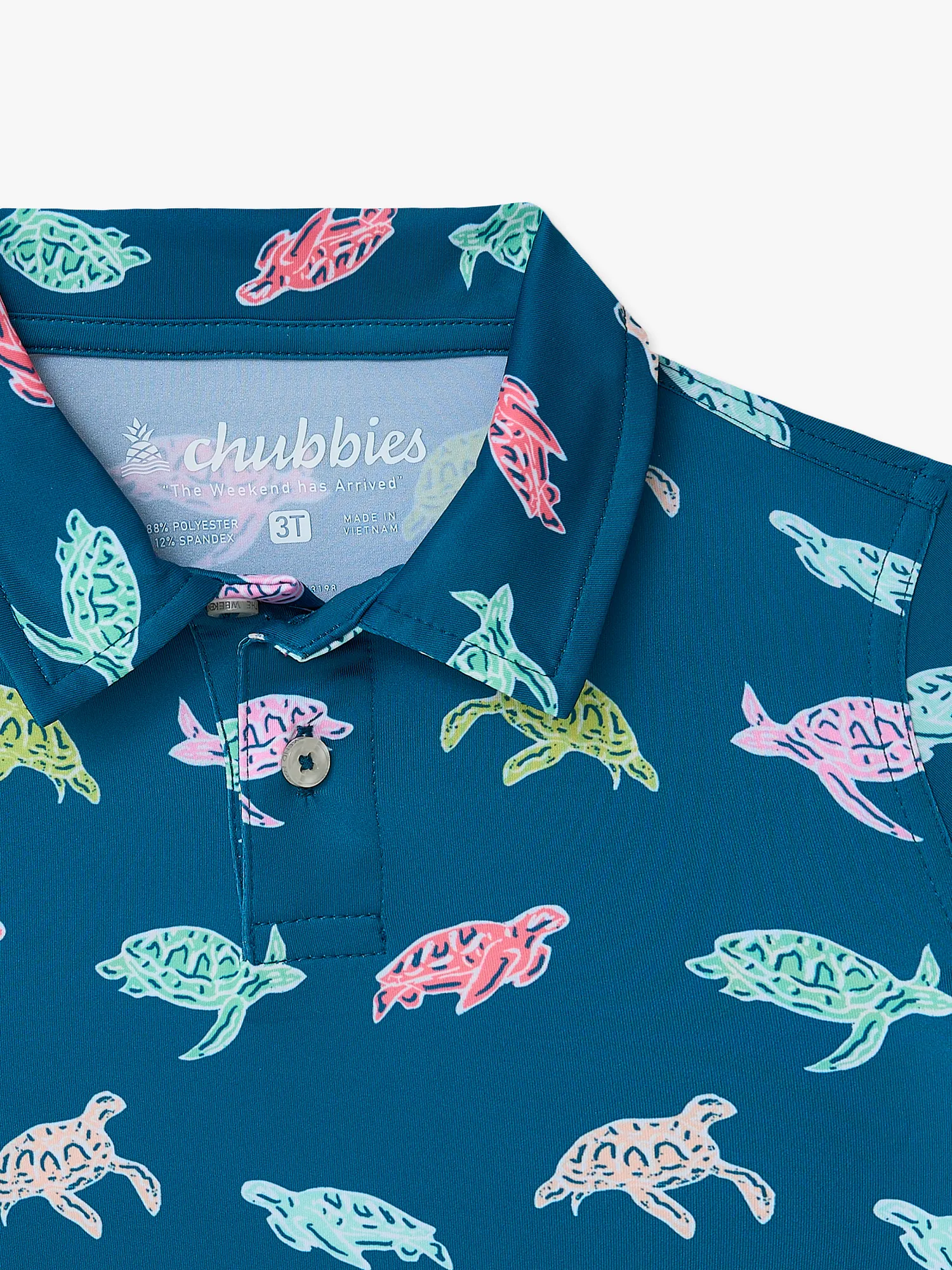 The Lil Turtally Awesome (Toddler Performance Polo) - Image 2
