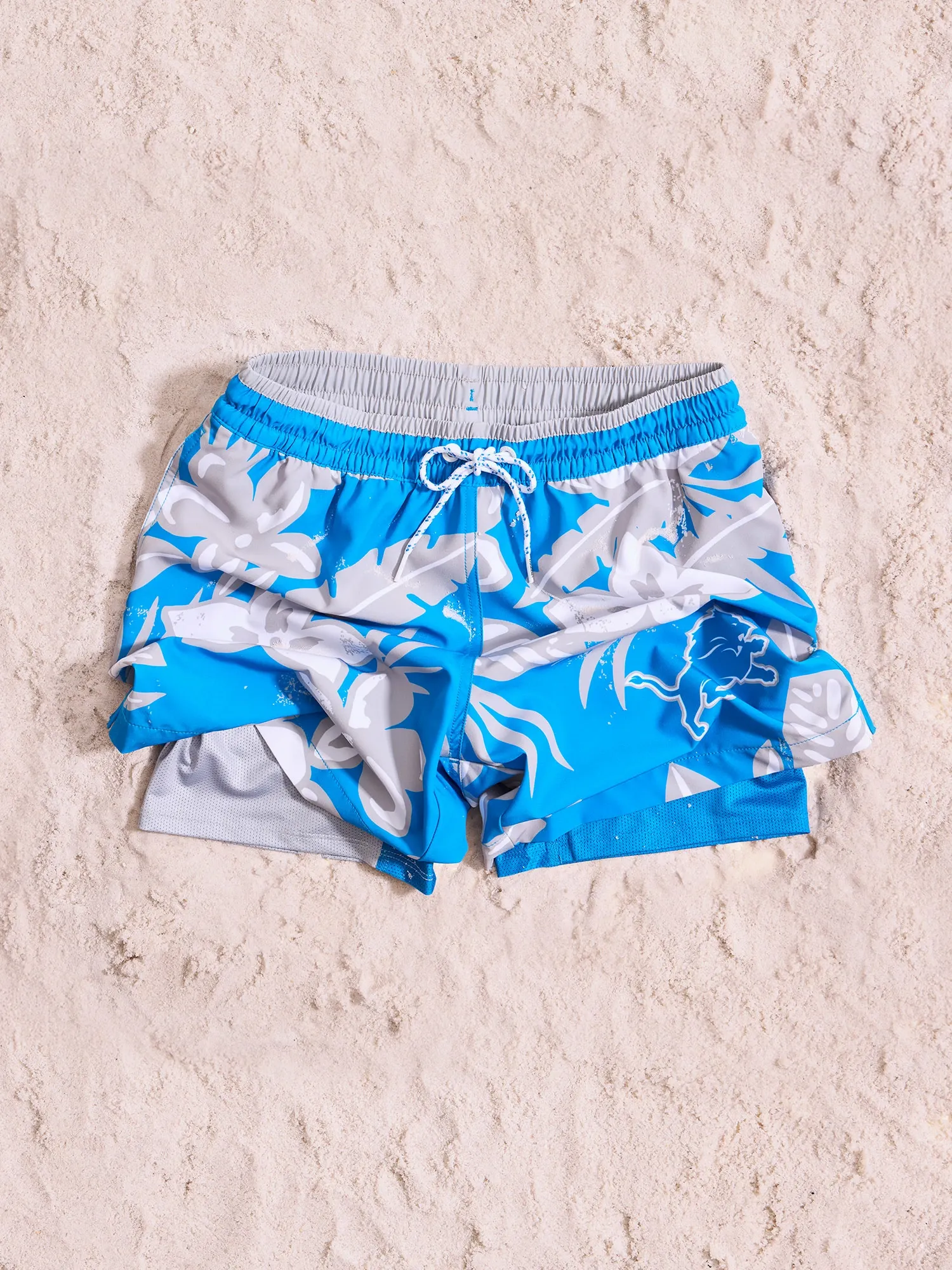 The Lions Deep End Zones 5.5" (Classic Lined Swim Trunk) - Image 3