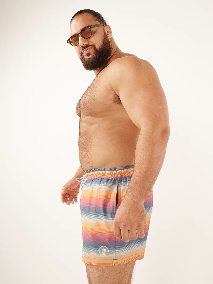 The Malibu Sunsets 4" (Faded Classic Lined Swim Trunk) - Image 3