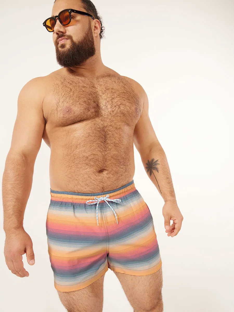 The Malibu Sunsets 4" (Faded Classic Lined Swim Trunk) - Image 4