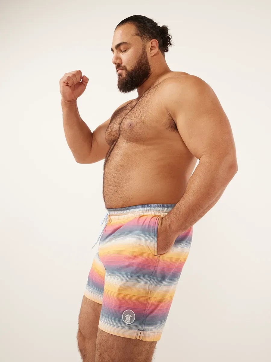The Malibu Sunsets 5.5" (Faded Classic Lined Swim Trunk) - Image 3