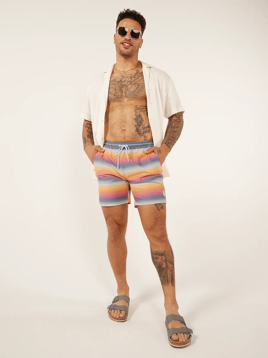 The Malibu Sunsets 7" (Faded Classic Lined Swim Trunk) - Image 5