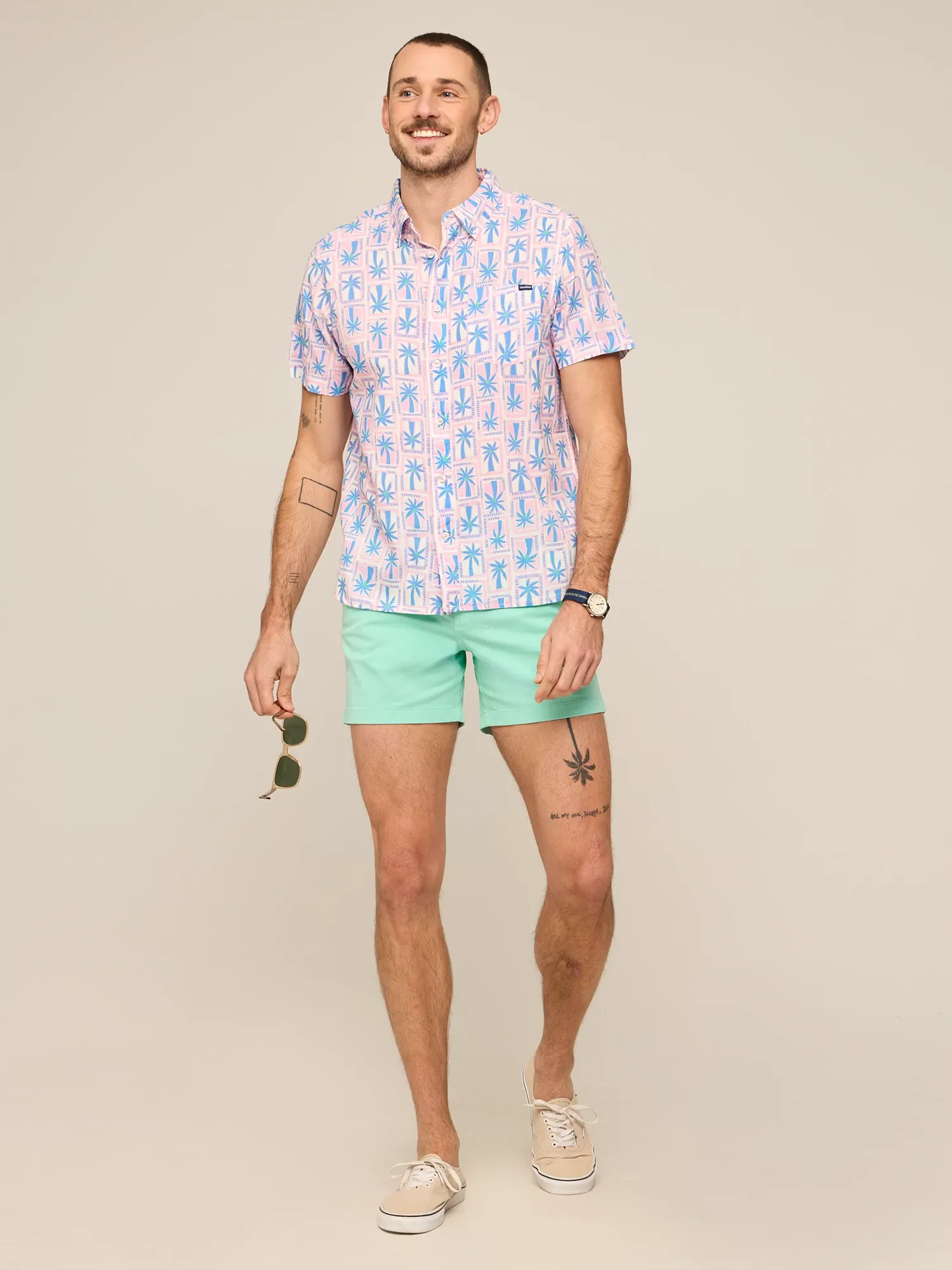 The Miami Mosaic (Resort Weave Friday Shirt)- Pink - Image 4