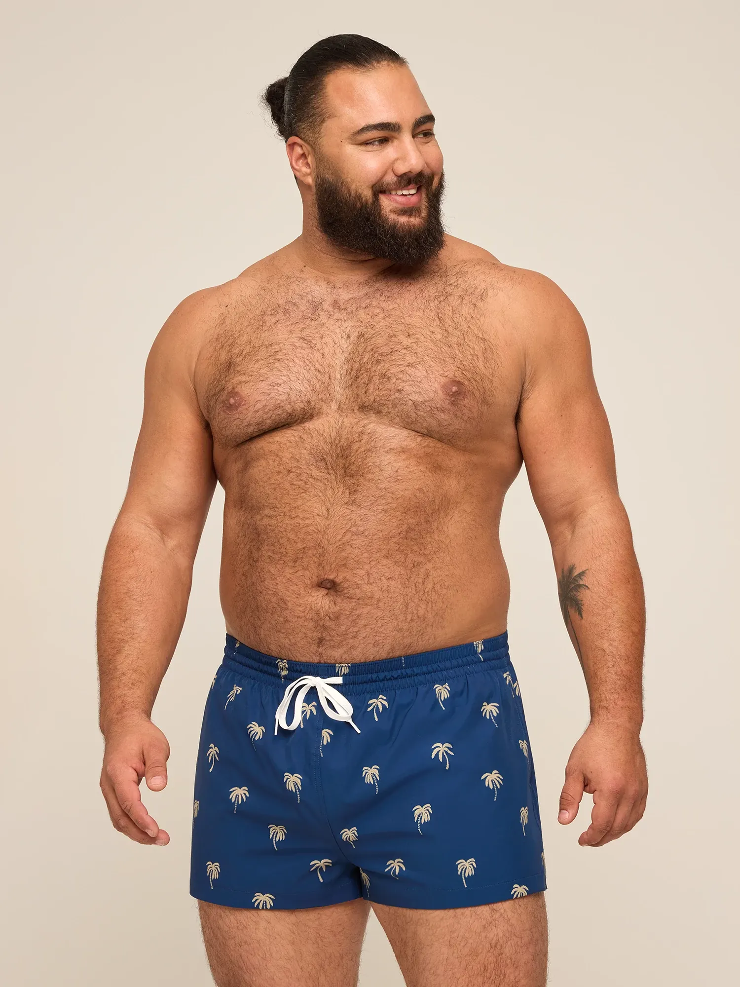 The Midnight Palms 2" (Classic Lined Swim Trunk) - Image 4