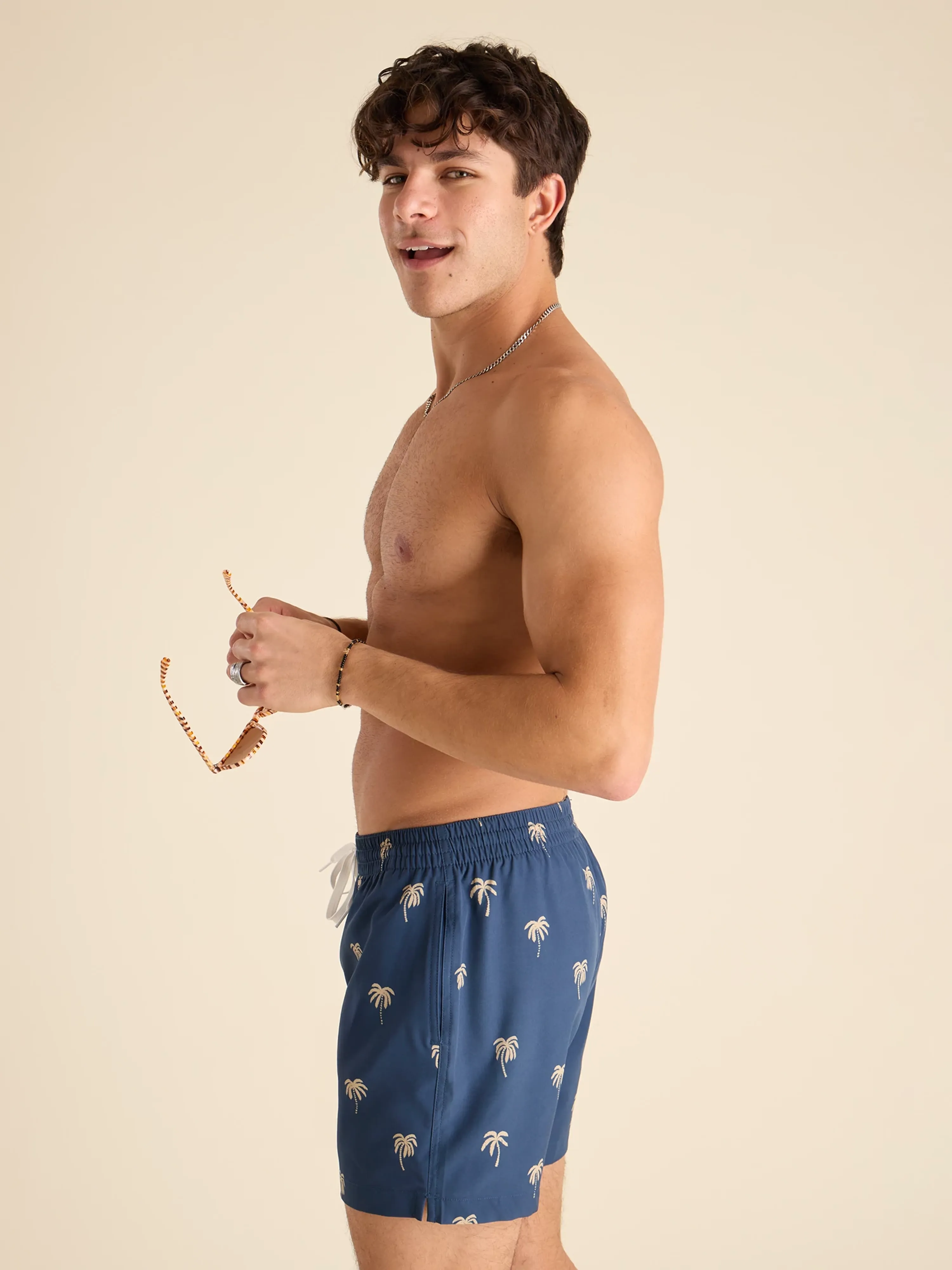 The Midnight Palms 5.5" (Classic Lined Swim Trunk) - Image 3