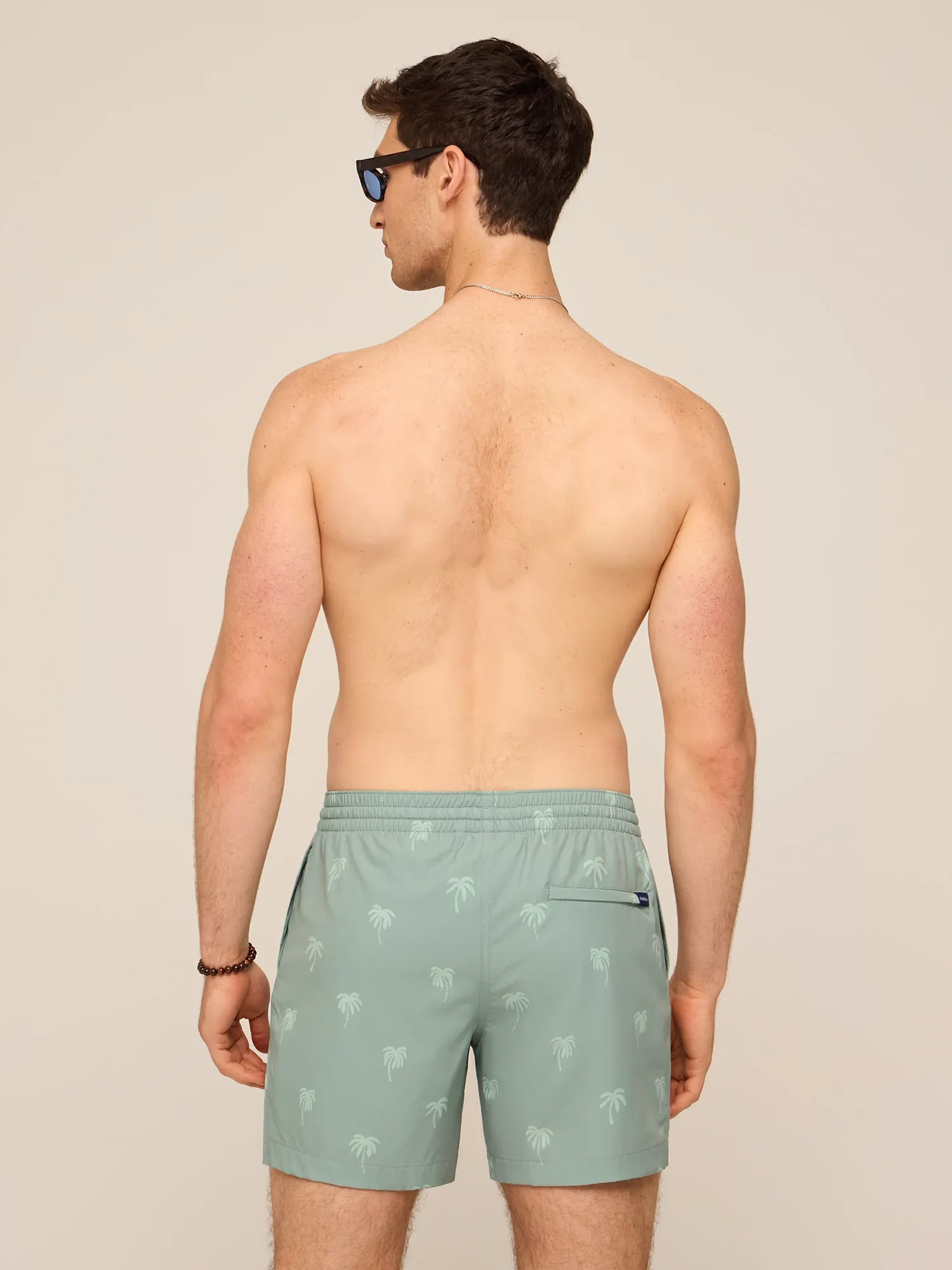 The Midnight Palms 5.5" Classic Lined Swim Trunk - Olive - Image 3