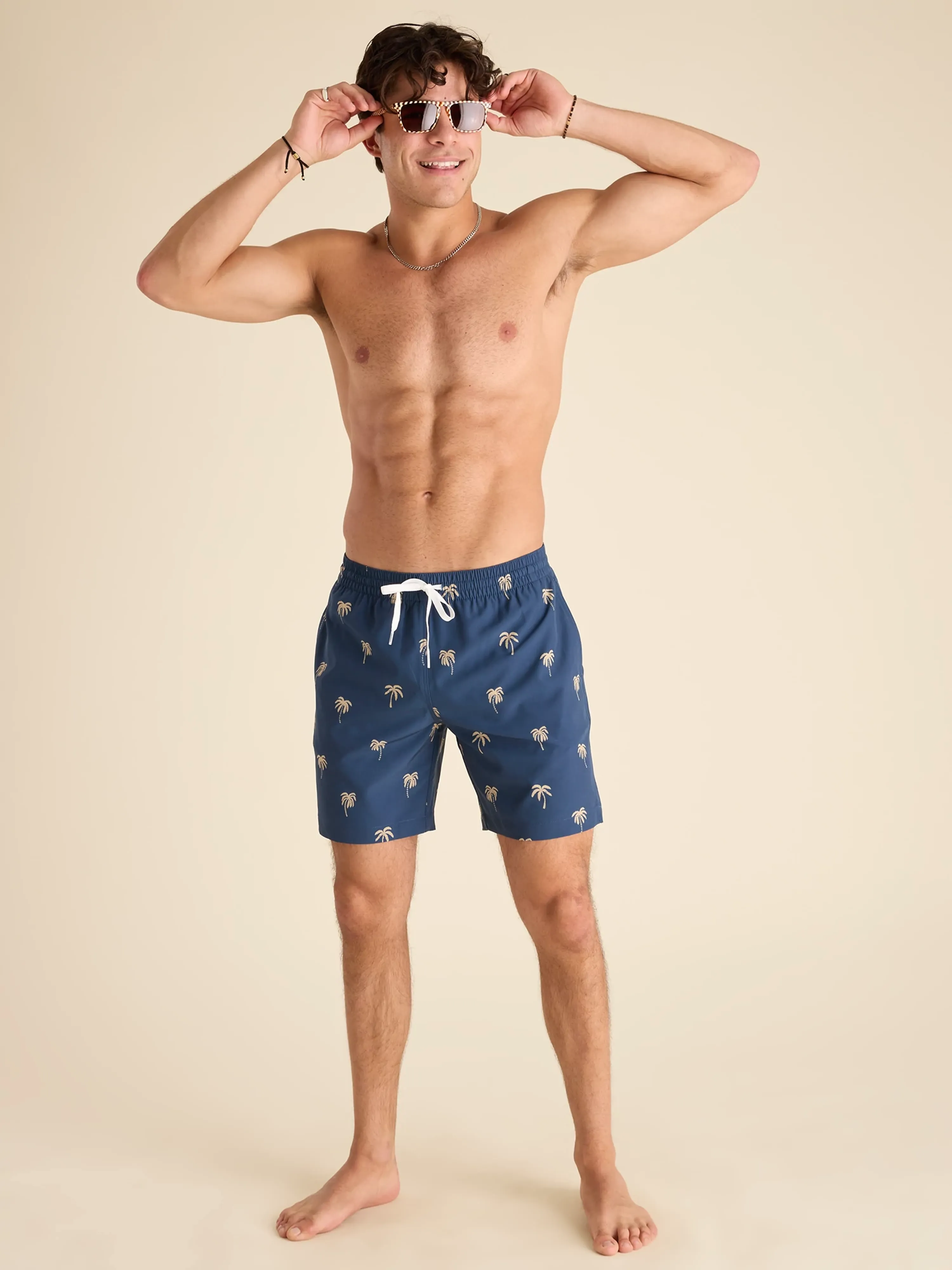 The Midnight Palms 7" (Classic Lined Swim Trunk) - Image 5