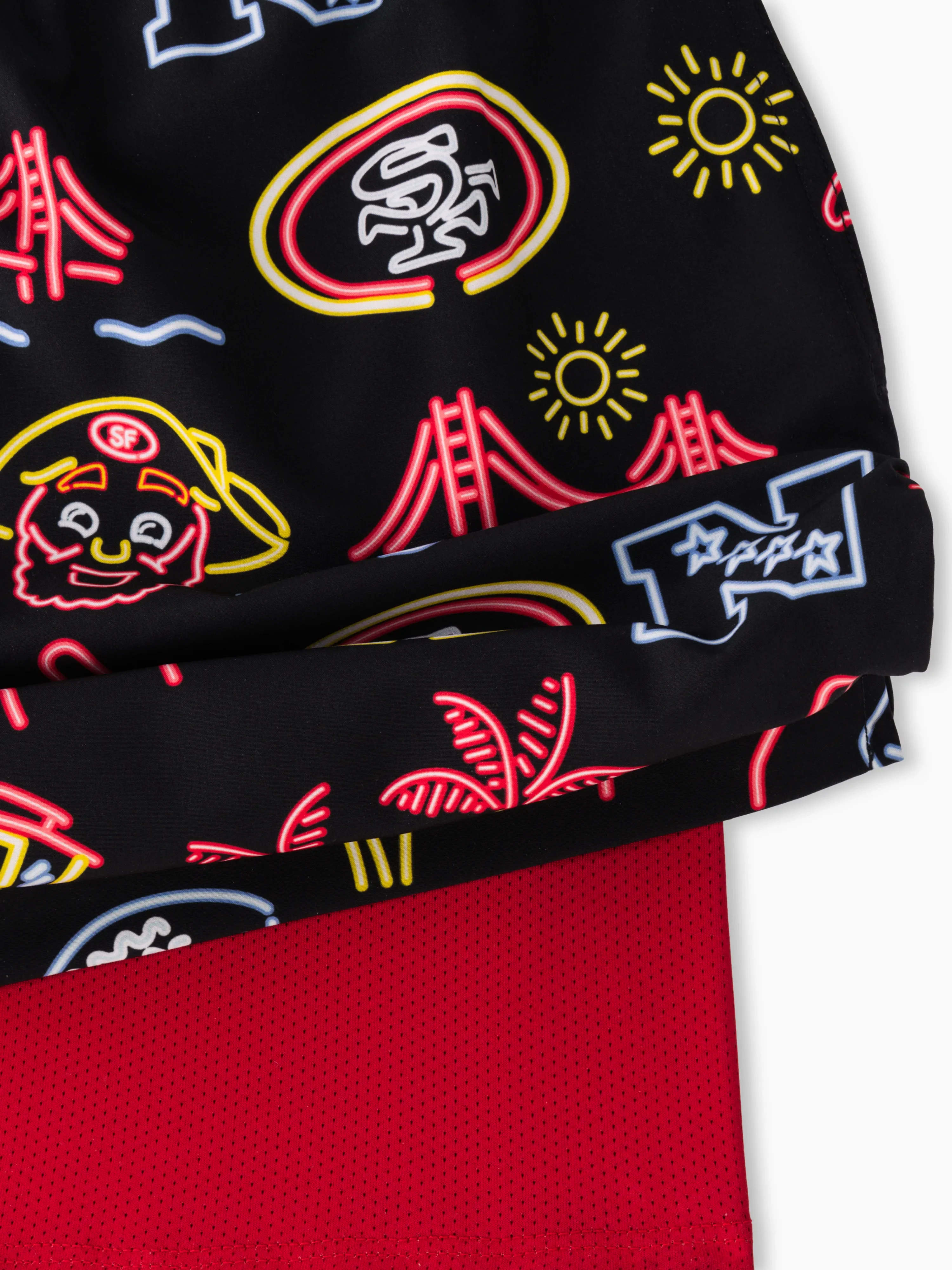 The Neon 49ers 5.5" (NFL Classic Lined Swim Trunks) - Image 3