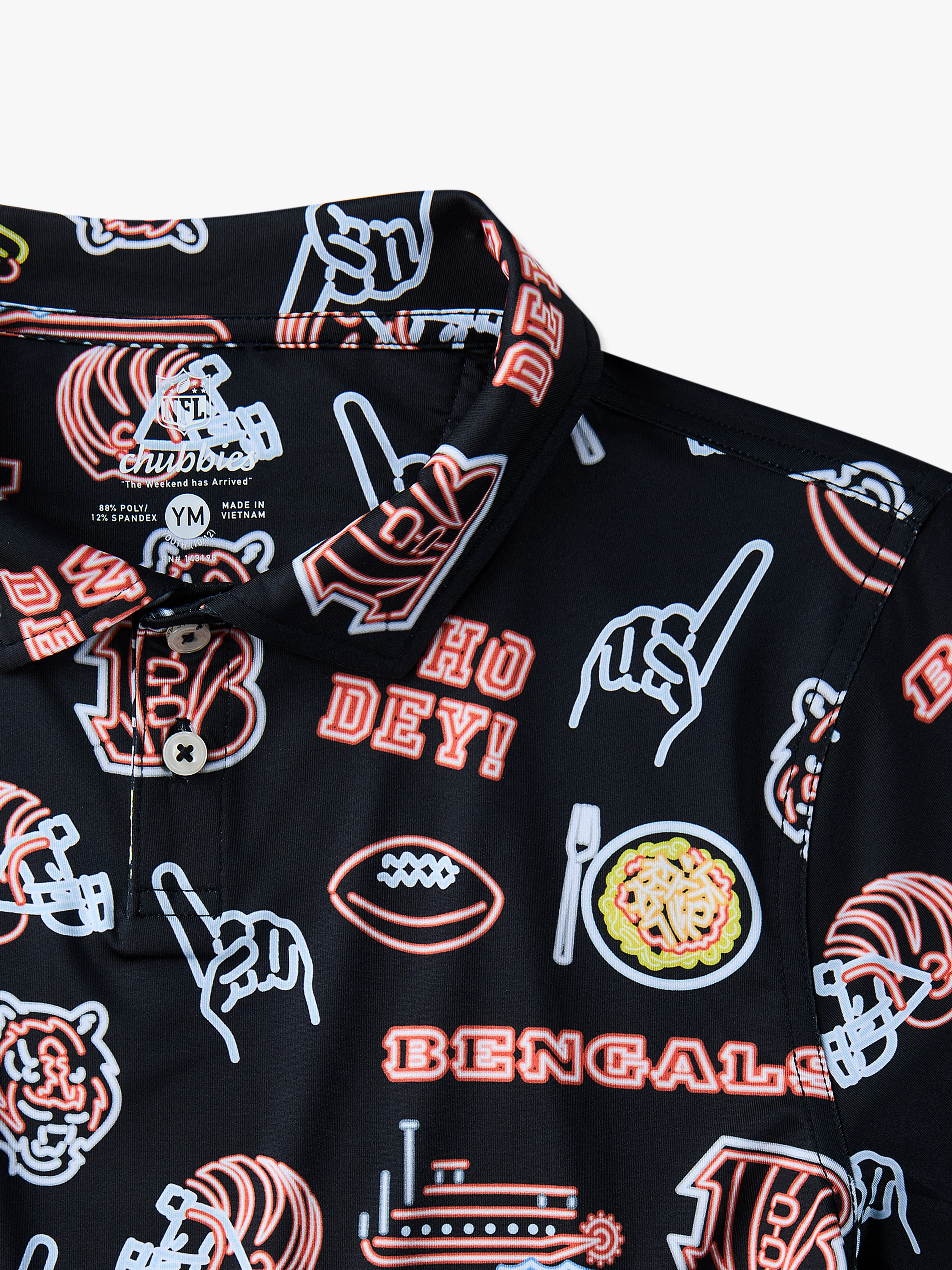 The Neon Bengals (NFL Boys Performance Polo) - Image 2