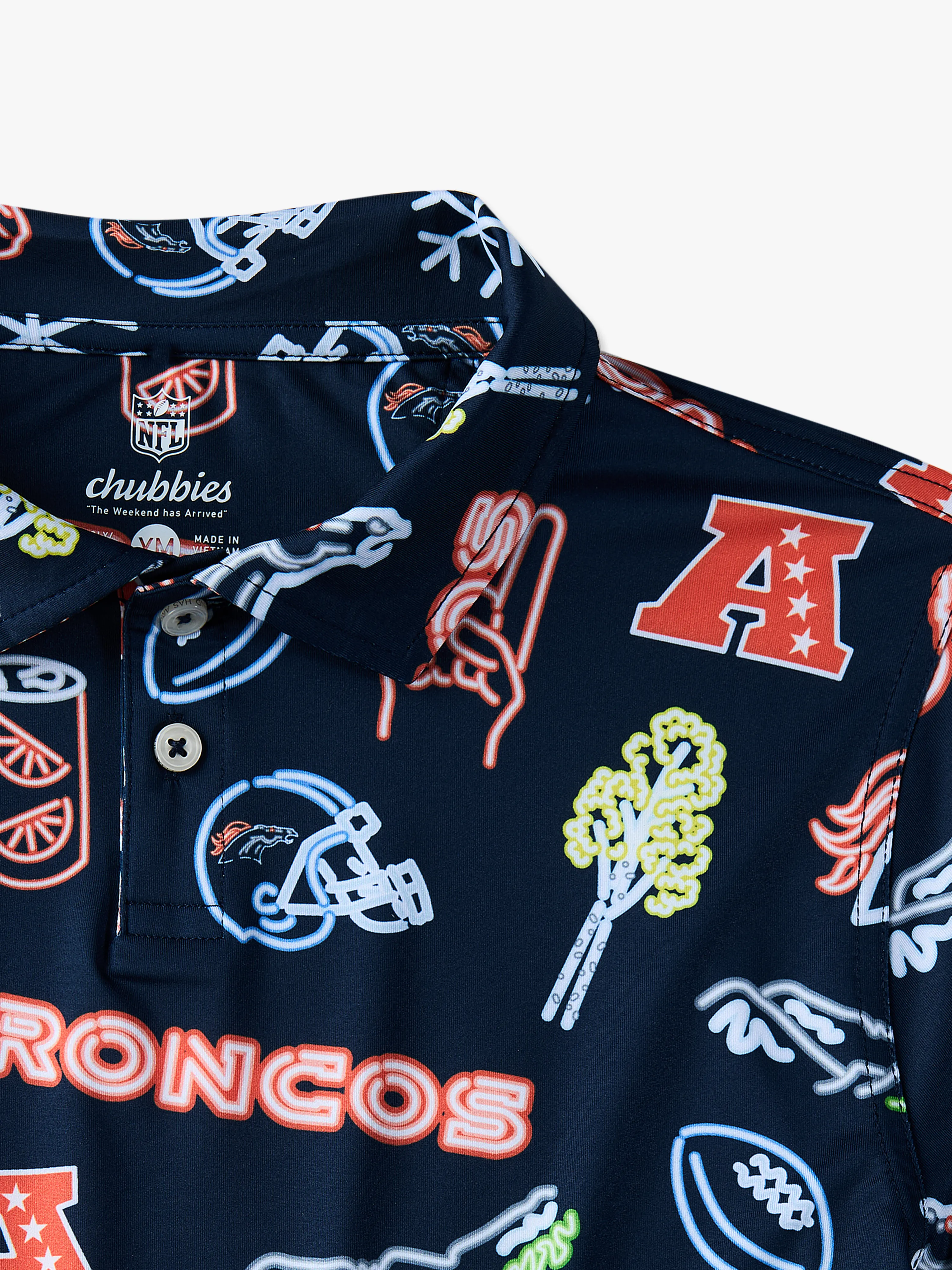 The Neon Broncos (NFL Boys Performance Polo) - Image 2