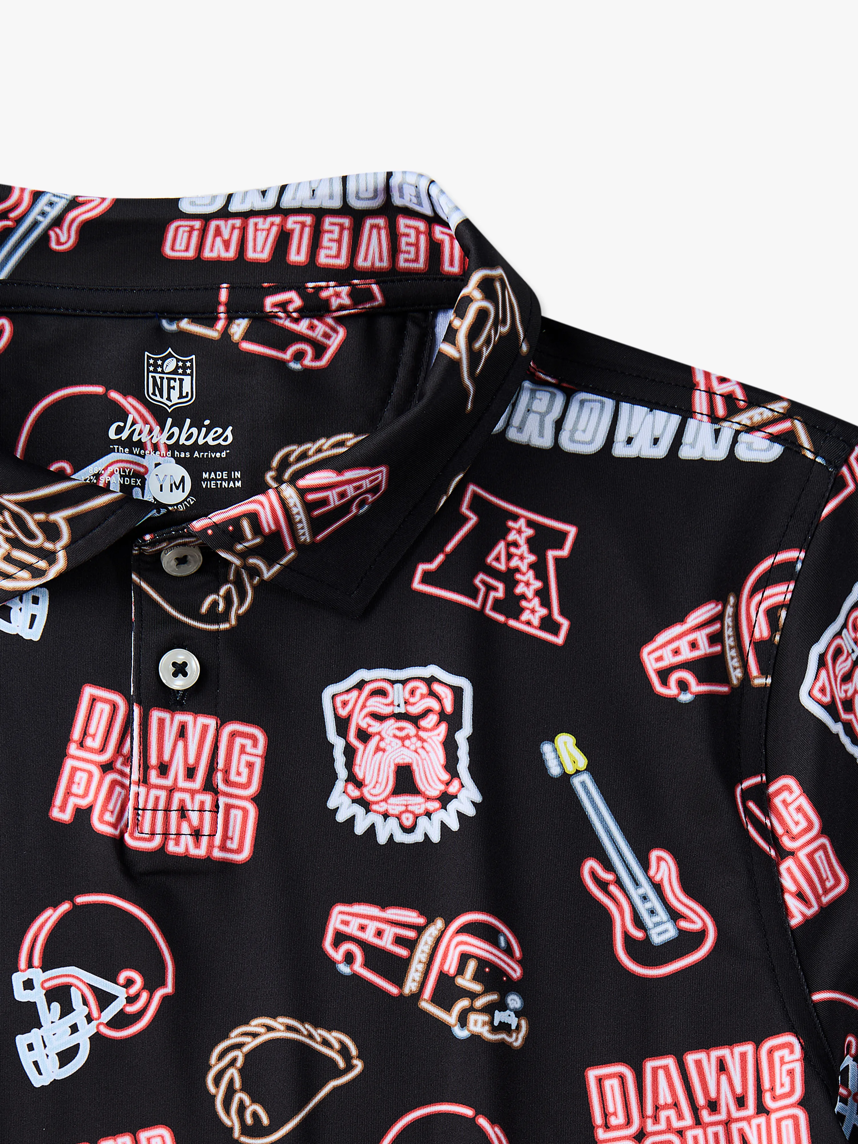 The Neon Browns (NFL Boys Performance Polo) - Image 2