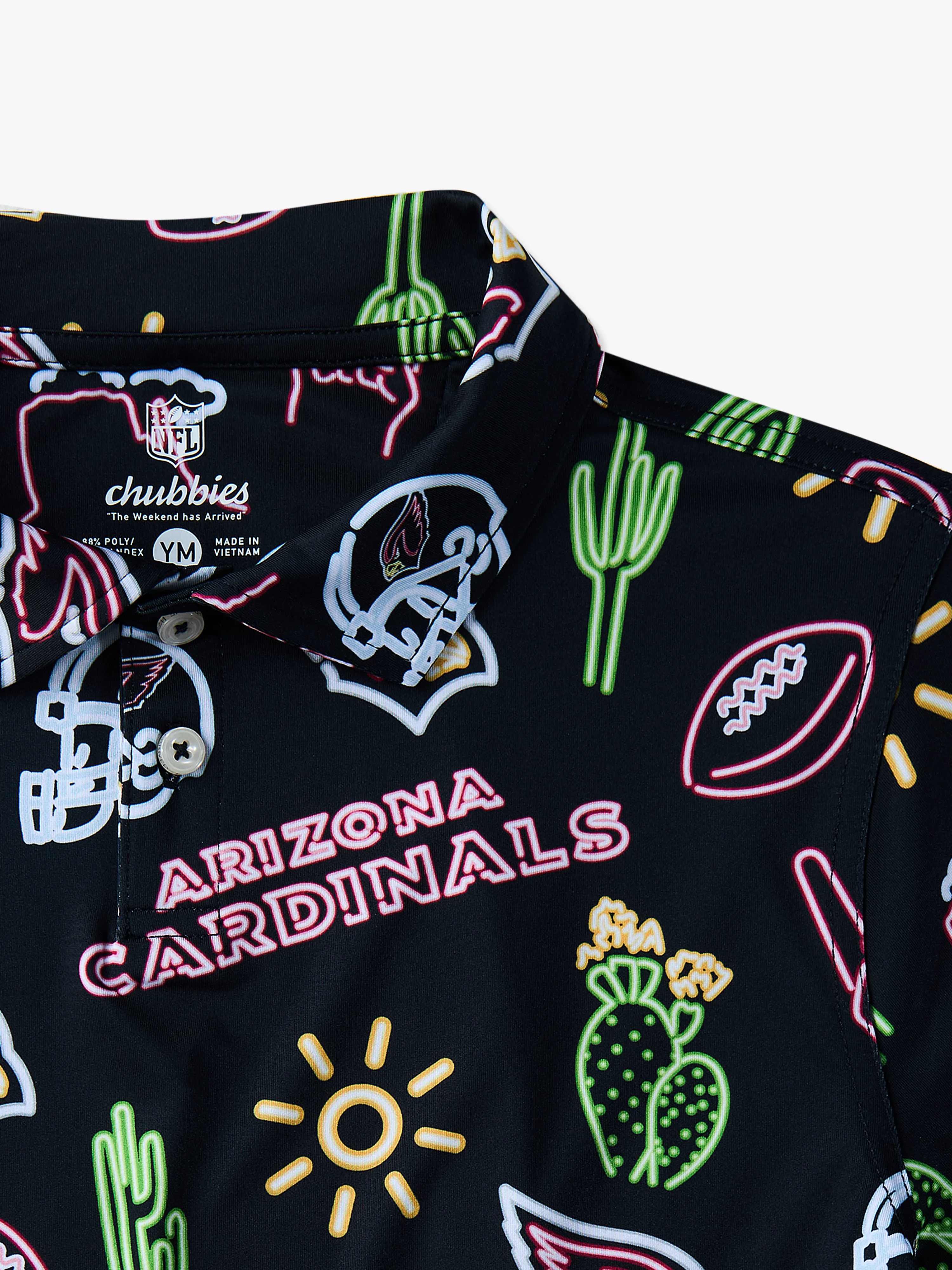 The Neon Cardinals (NFL Boys Performance Polo) - Image 2