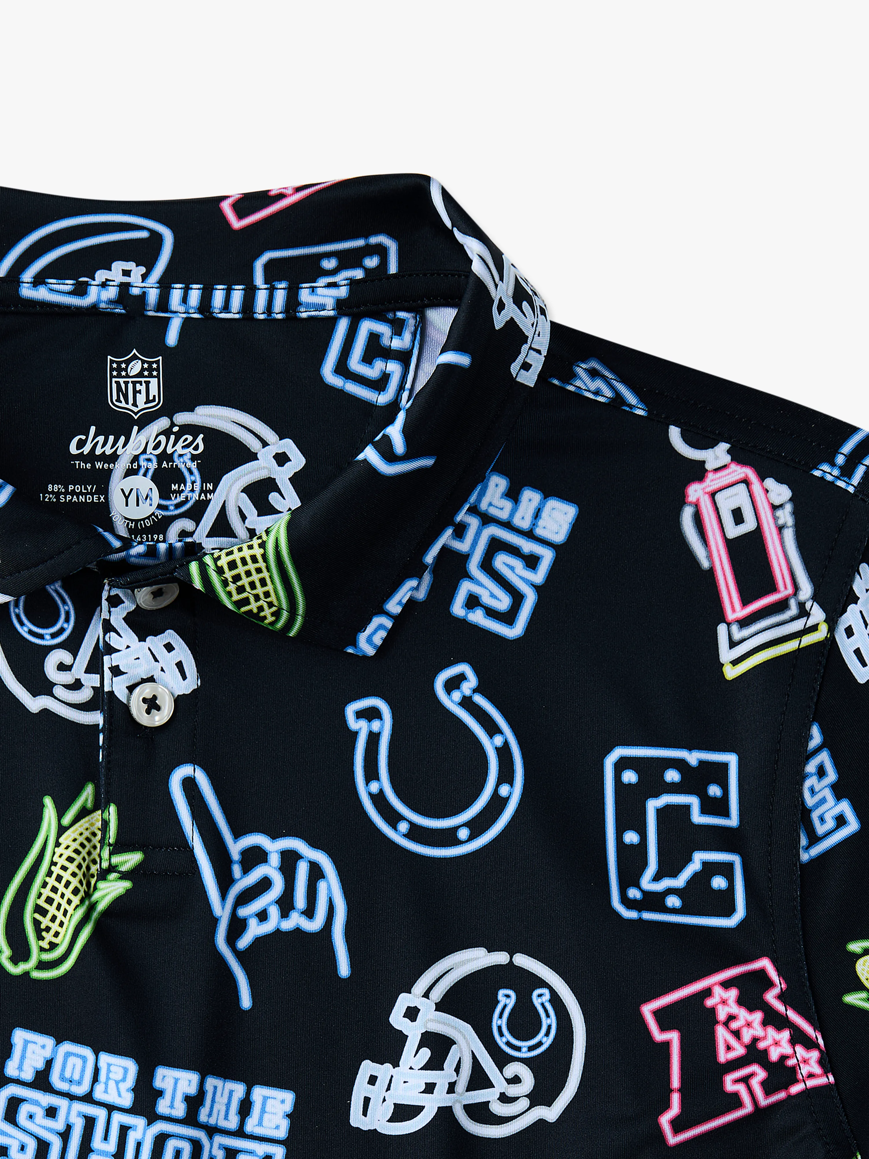 The Neon Colts (NFL Boys Performance Polo) - Image 2