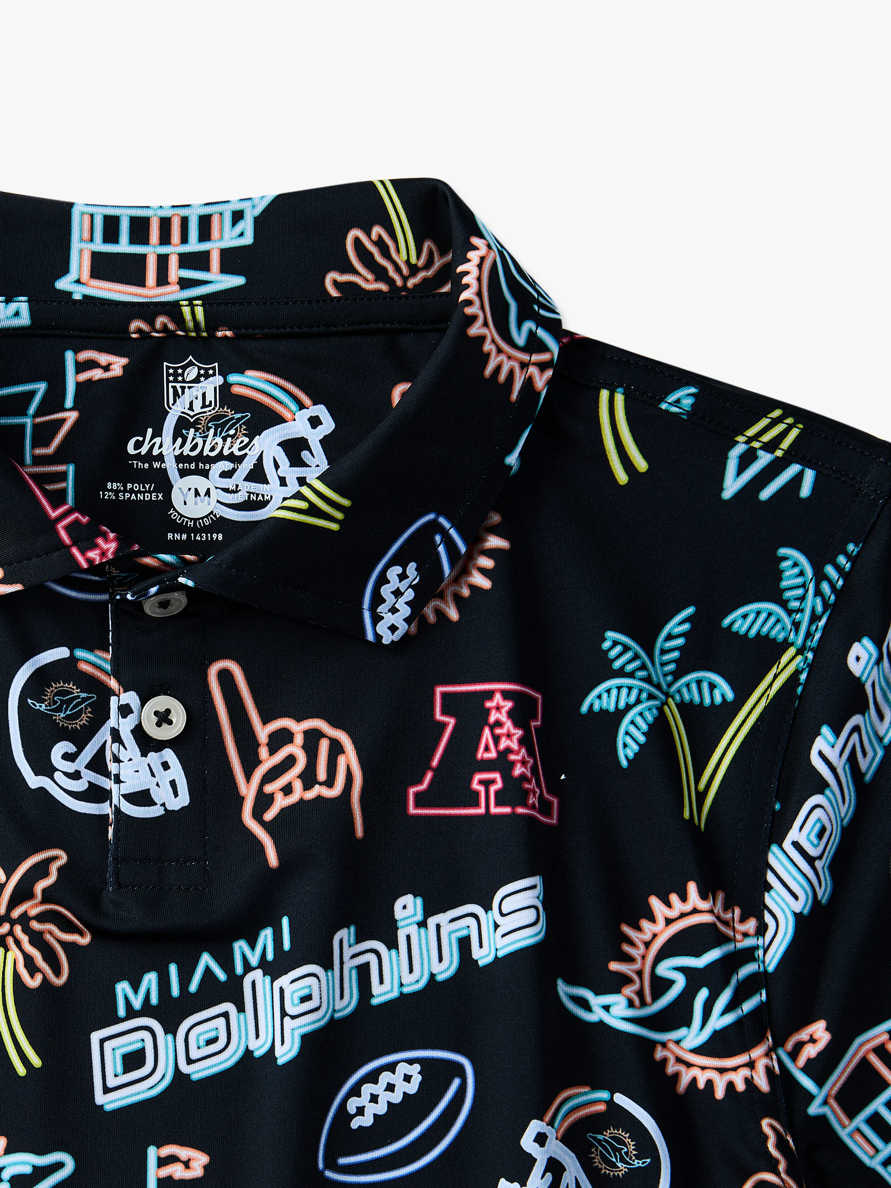 The Neon Dolphins (NFL Boys Performance Polo) - Image 2