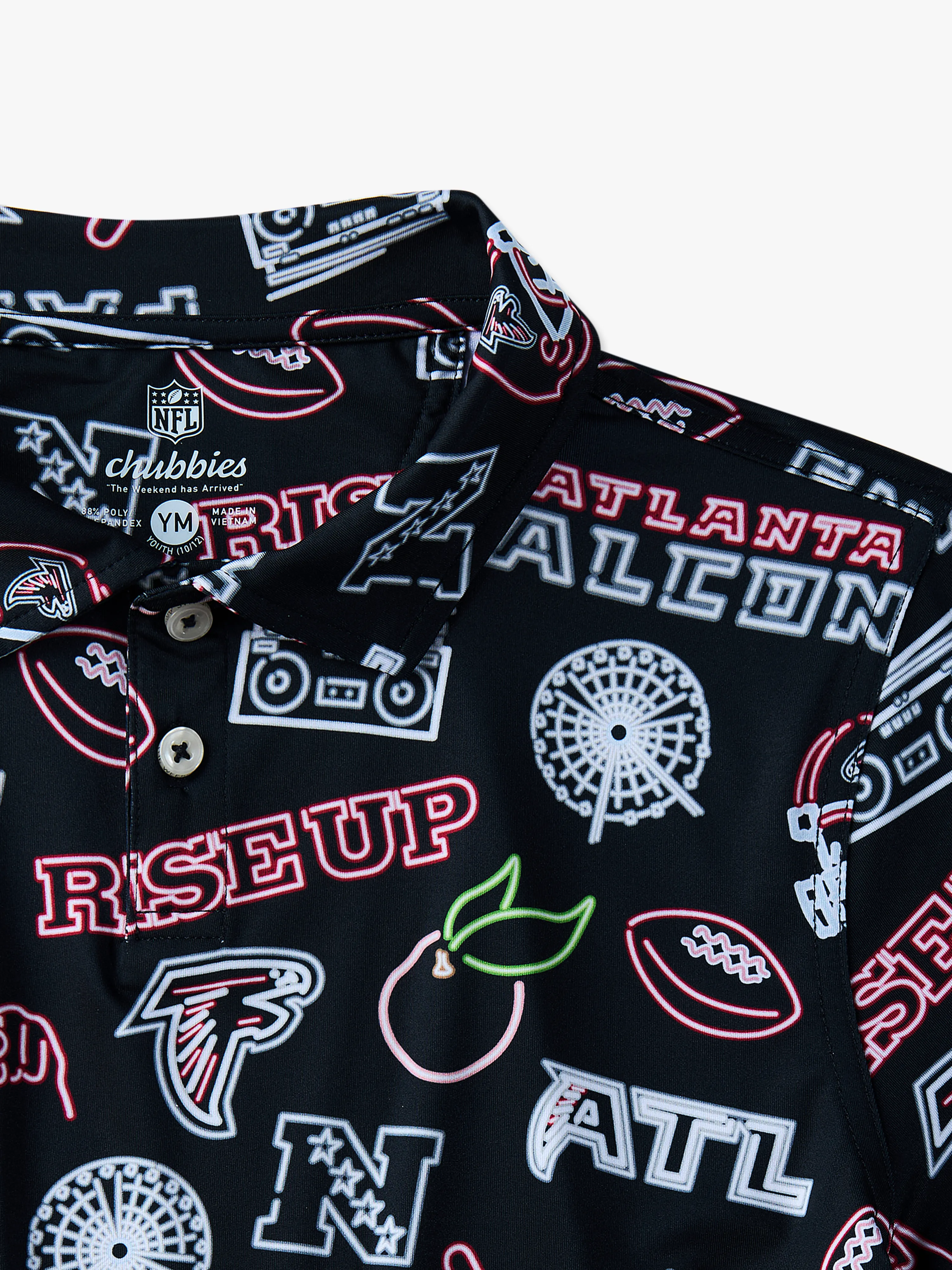 The Neon Falcons (NFL Boys Performance Polo) - Image 2