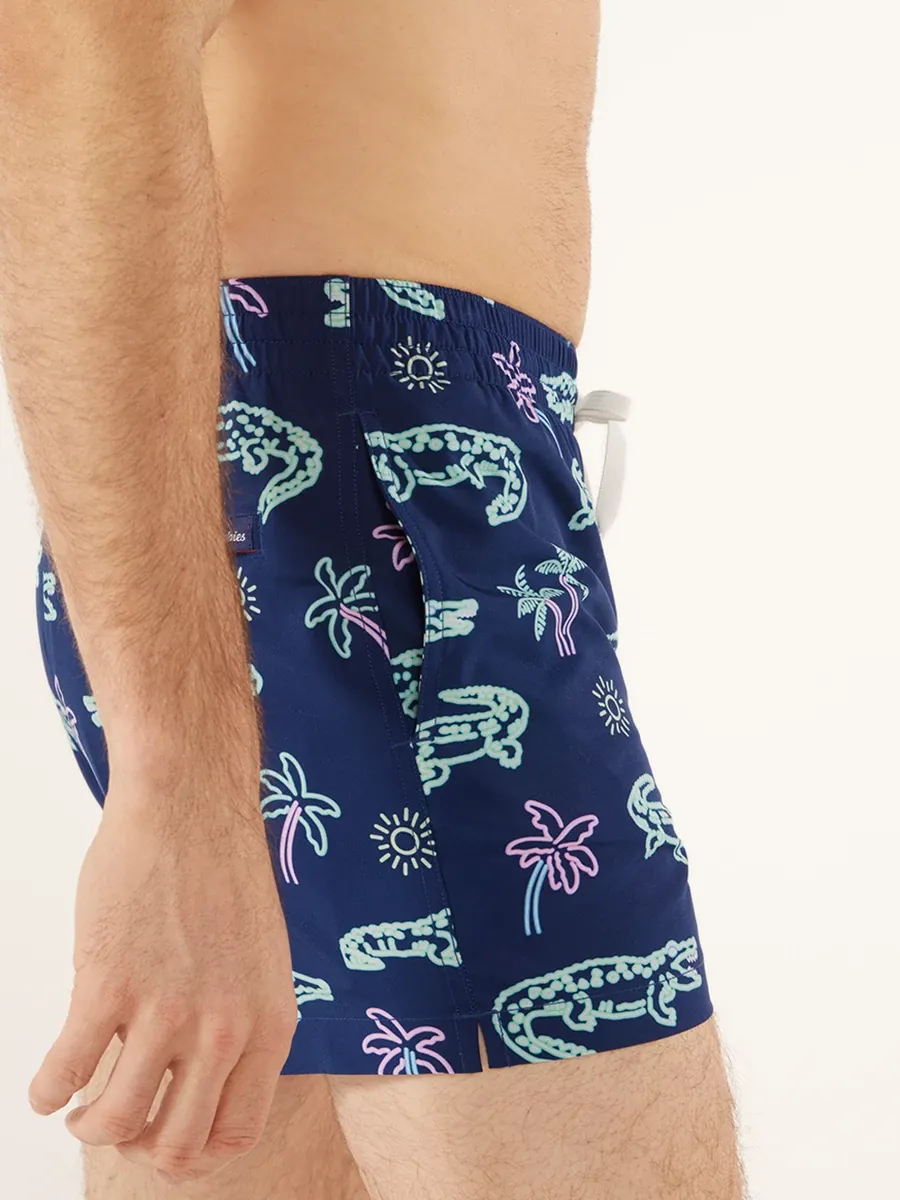 The Neon Glades 4" (Classic Lined Swim Trunk) - Image 3