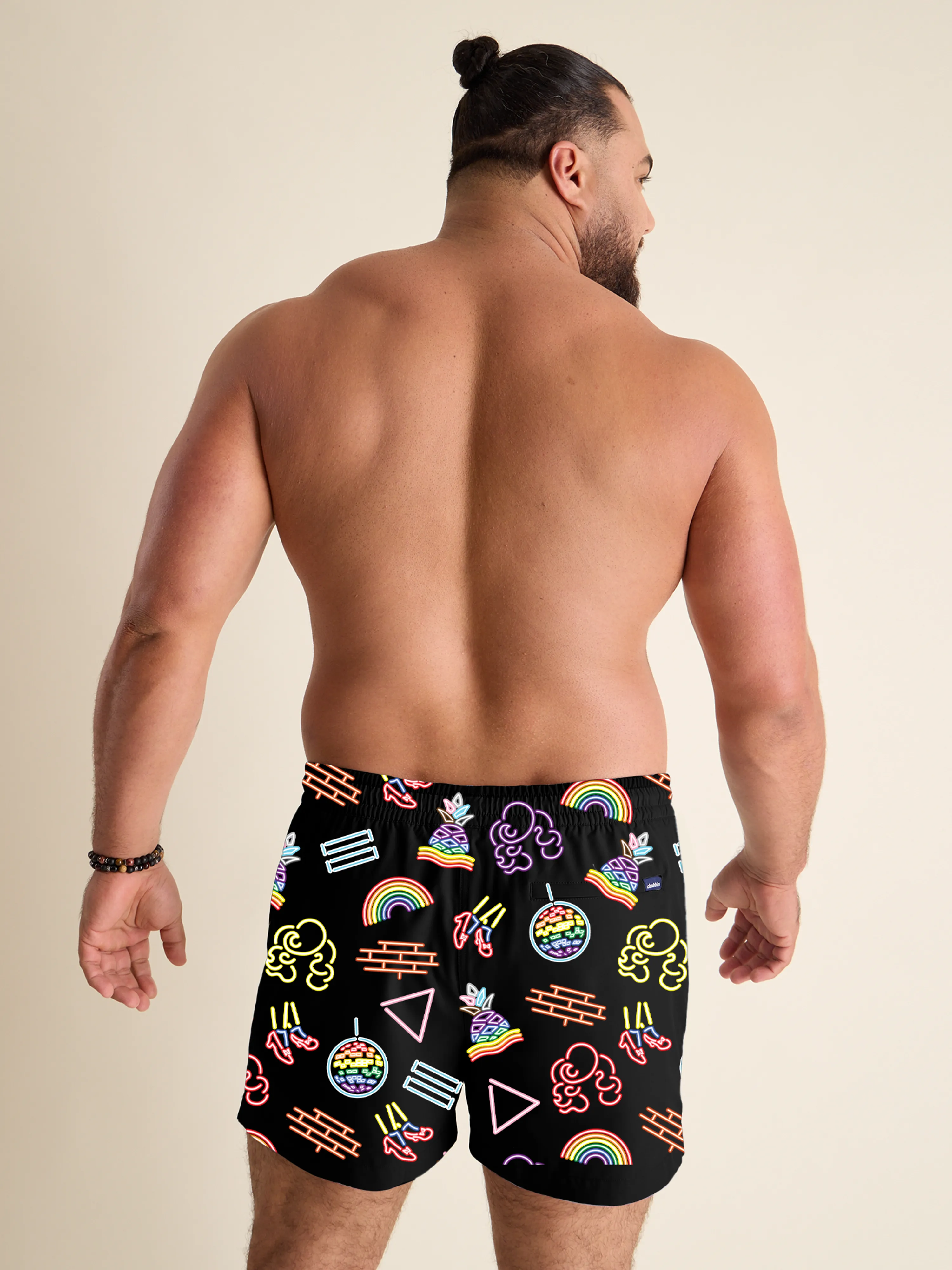 The Neon Pride 4" (Classic Lined Swim Trunks) - Image 2