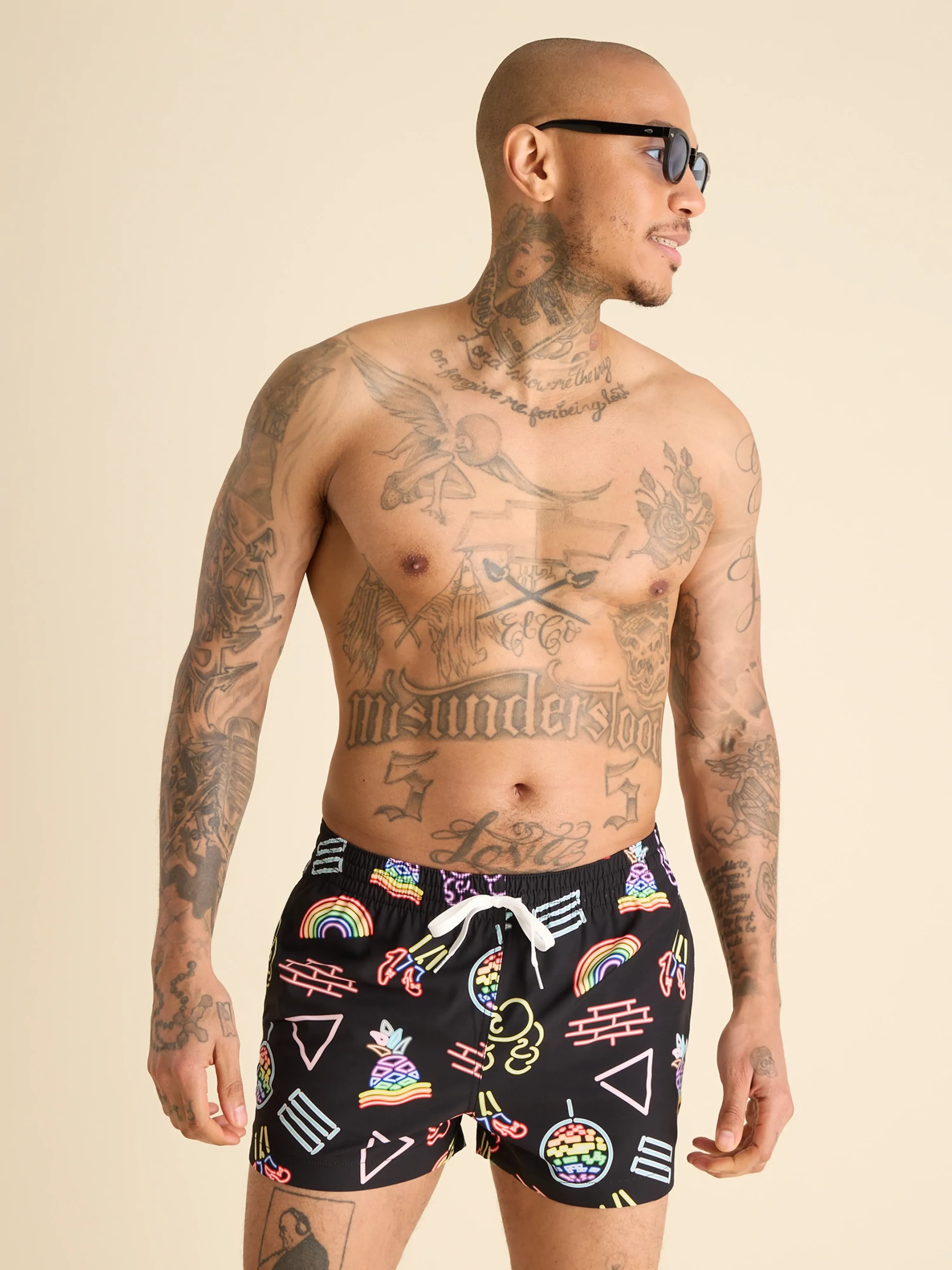 The Neon Pride 4" (Classic Lined Swim Trunks) - Image 6