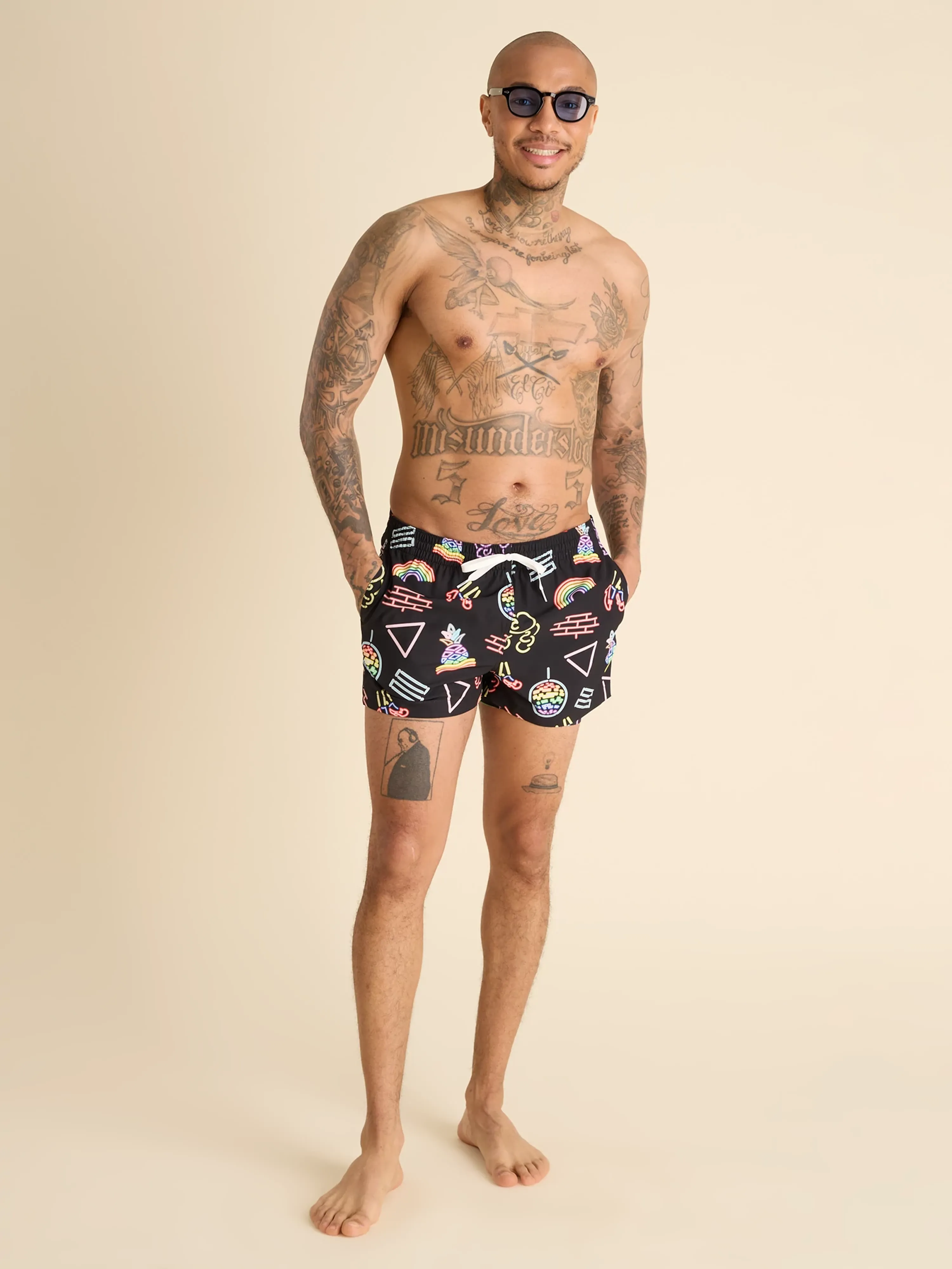 The Neon Pride 4" (Classic Lined Swim Trunks) - Image 7